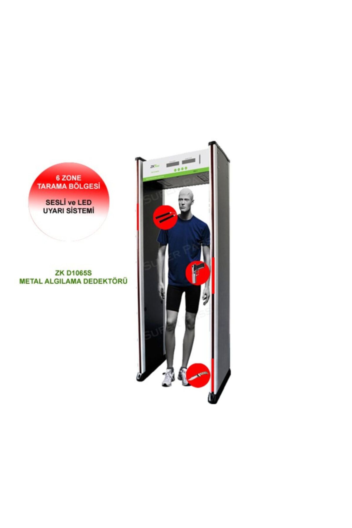 ZkTeco Kapı Ve Boy Dedektörü Zk-d1065s