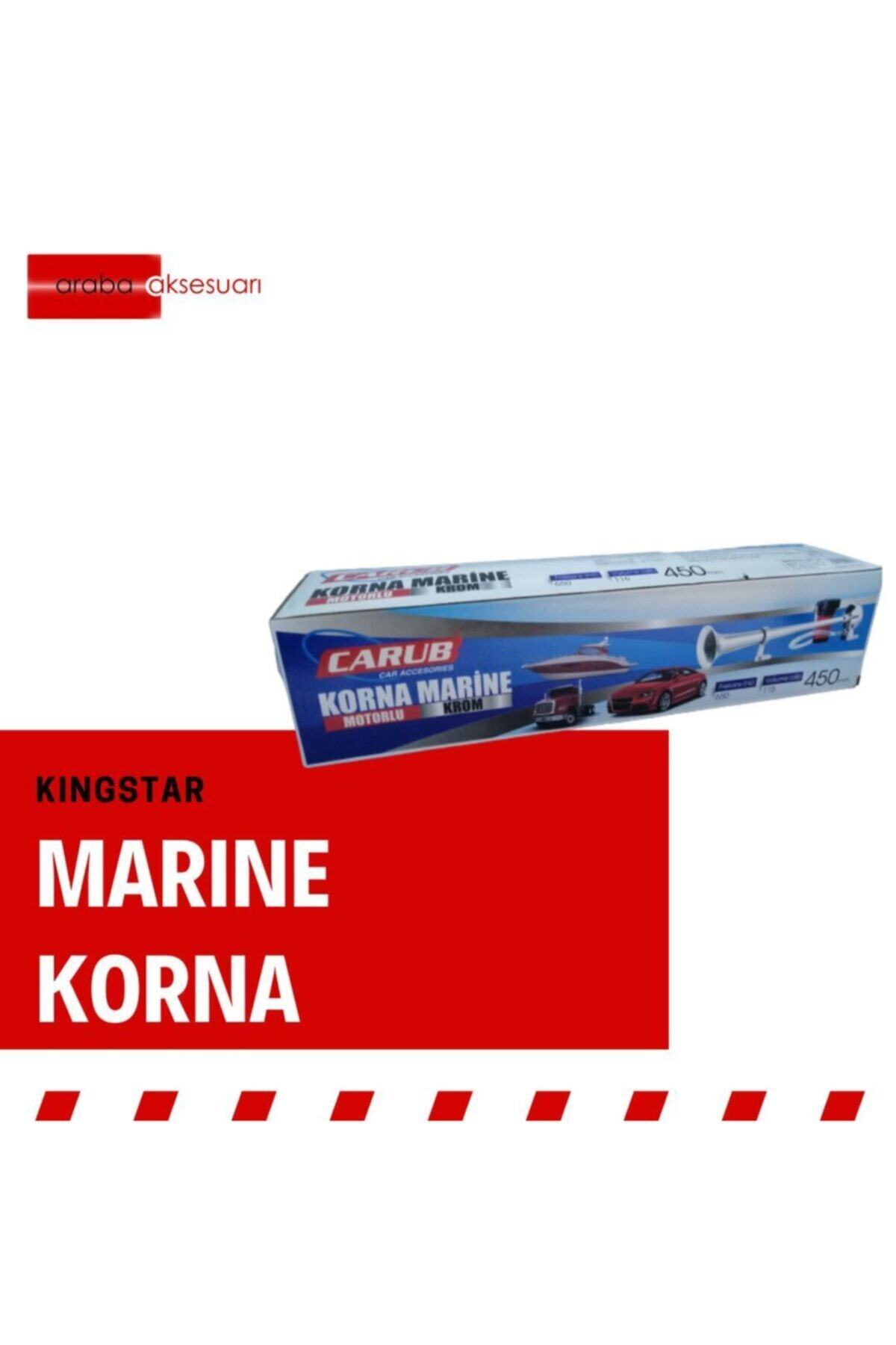 Carub 115 Db Krom Marıne Korna Tekli Motorlu 12v-24v