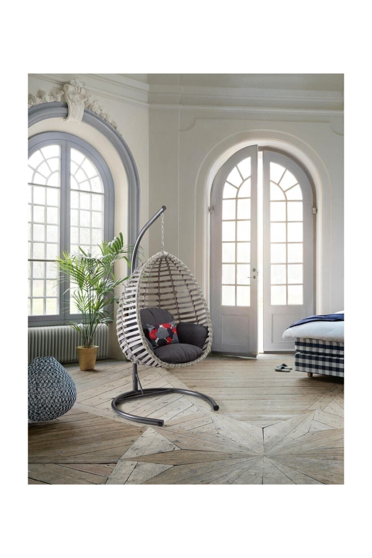 Capri Swing Salıncak Bahçe Balkon Salıncağı Hier S400 Cappicino