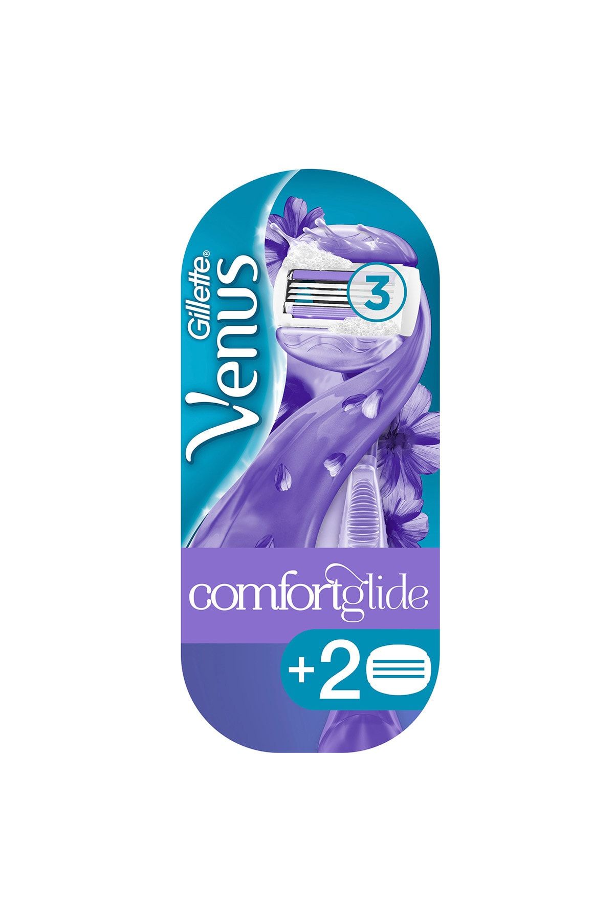Gillette Venus Venus Comfort Glide Breeze Tıraş Makinesi + 2 Yedek Başlık