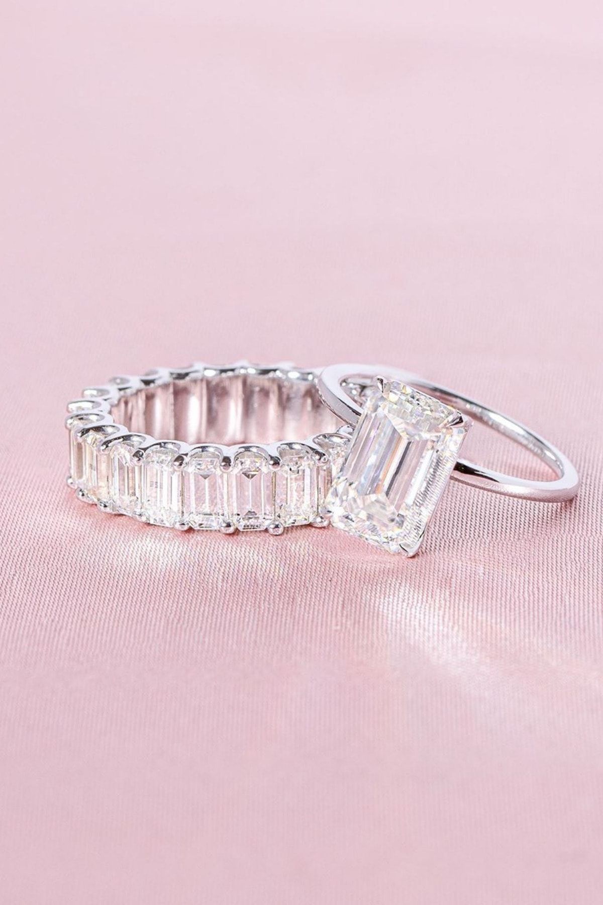 Crystal Diamond Zirconia Laboratuvar Pırlantası Baget Tamtur & Baget Tektaş Yüzük