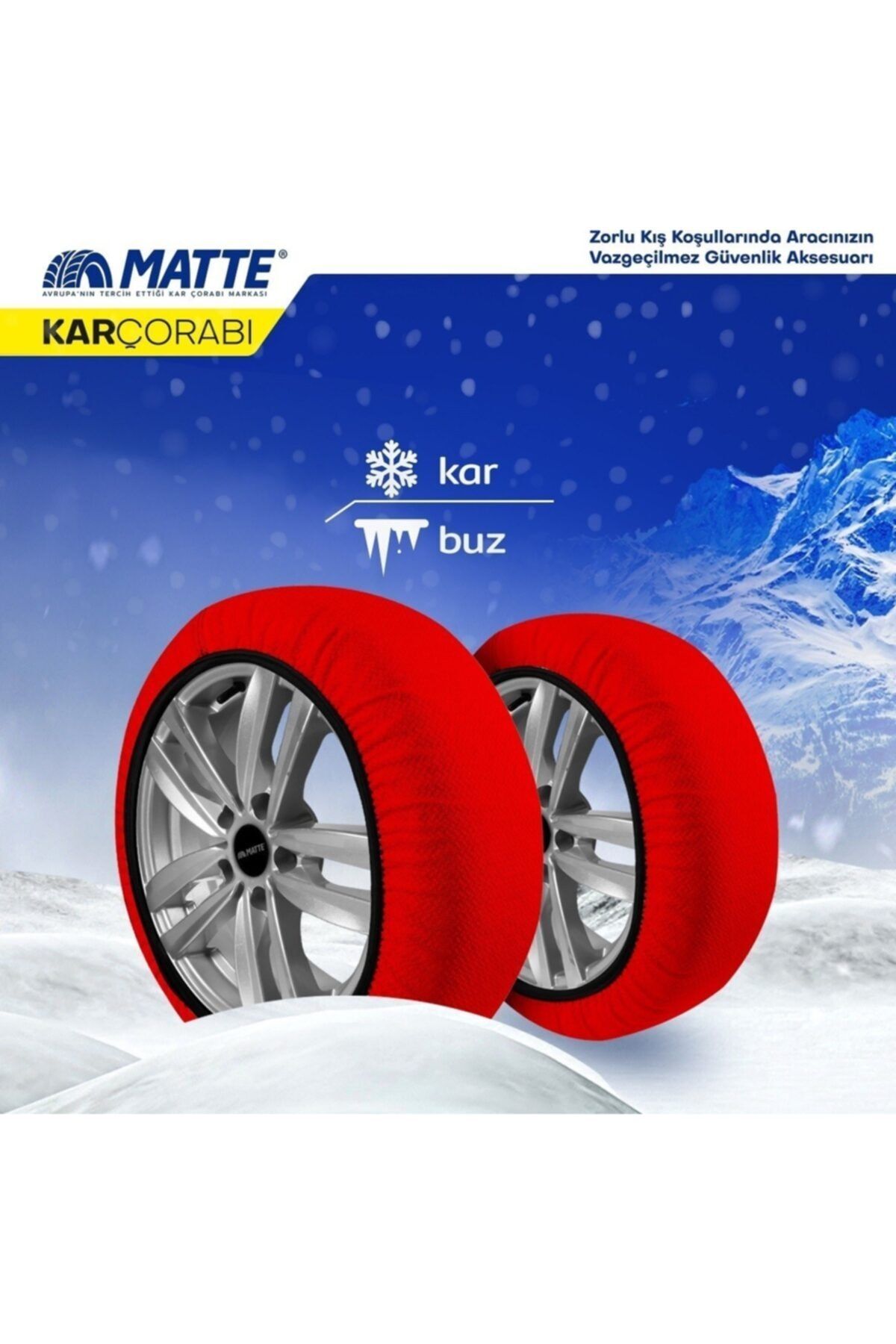 Matte Kar Çorabı – Active Series – Large Size