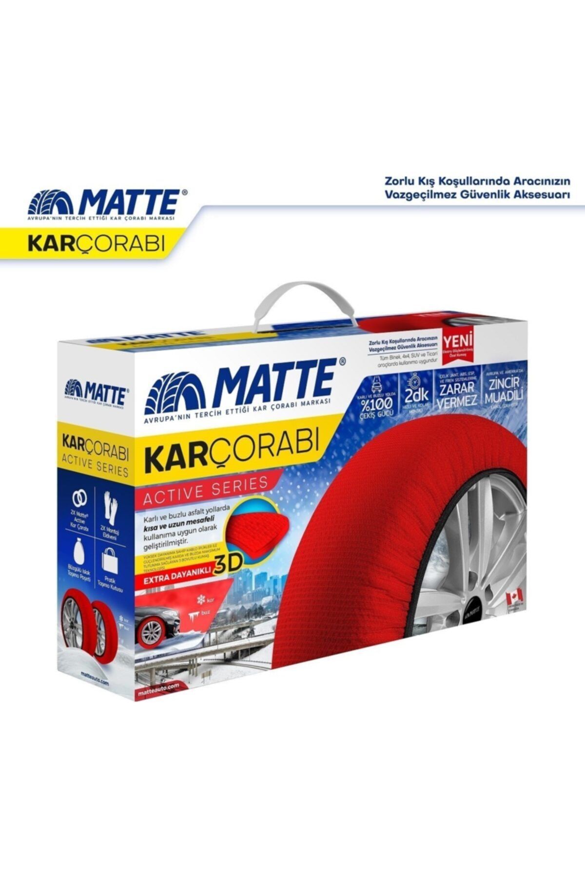 Matte Kar Çorabı – Active Series – Medium Size