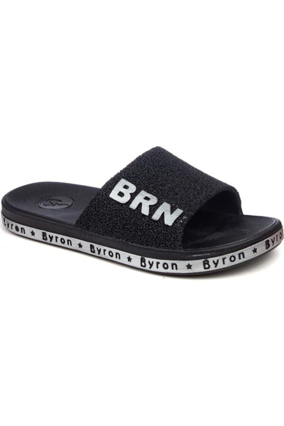 Byron Unisex Siyah Kaymaz Taban Terlik