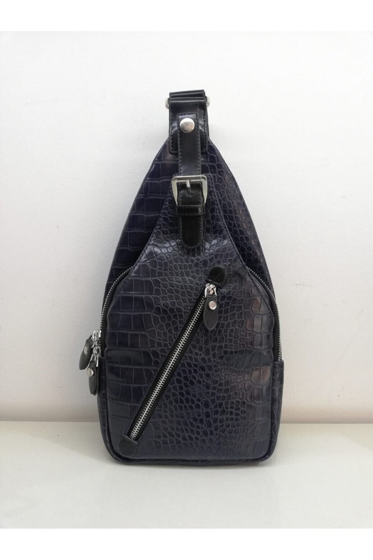 epderi Kadın Lacivert Kroko Bady Bag