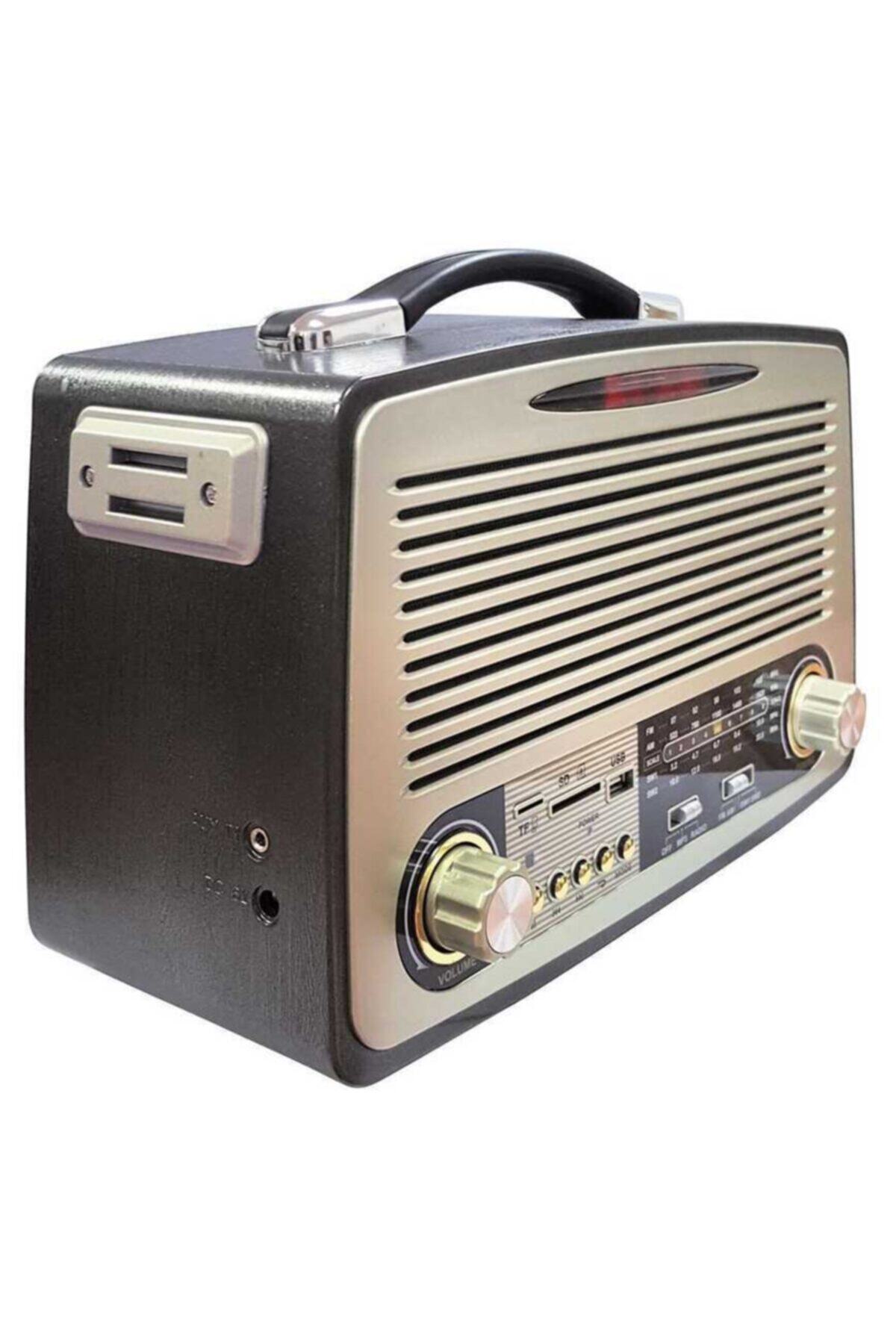 sendealgelsin Siyah Renk Nostaljik Görünümlü Radyo