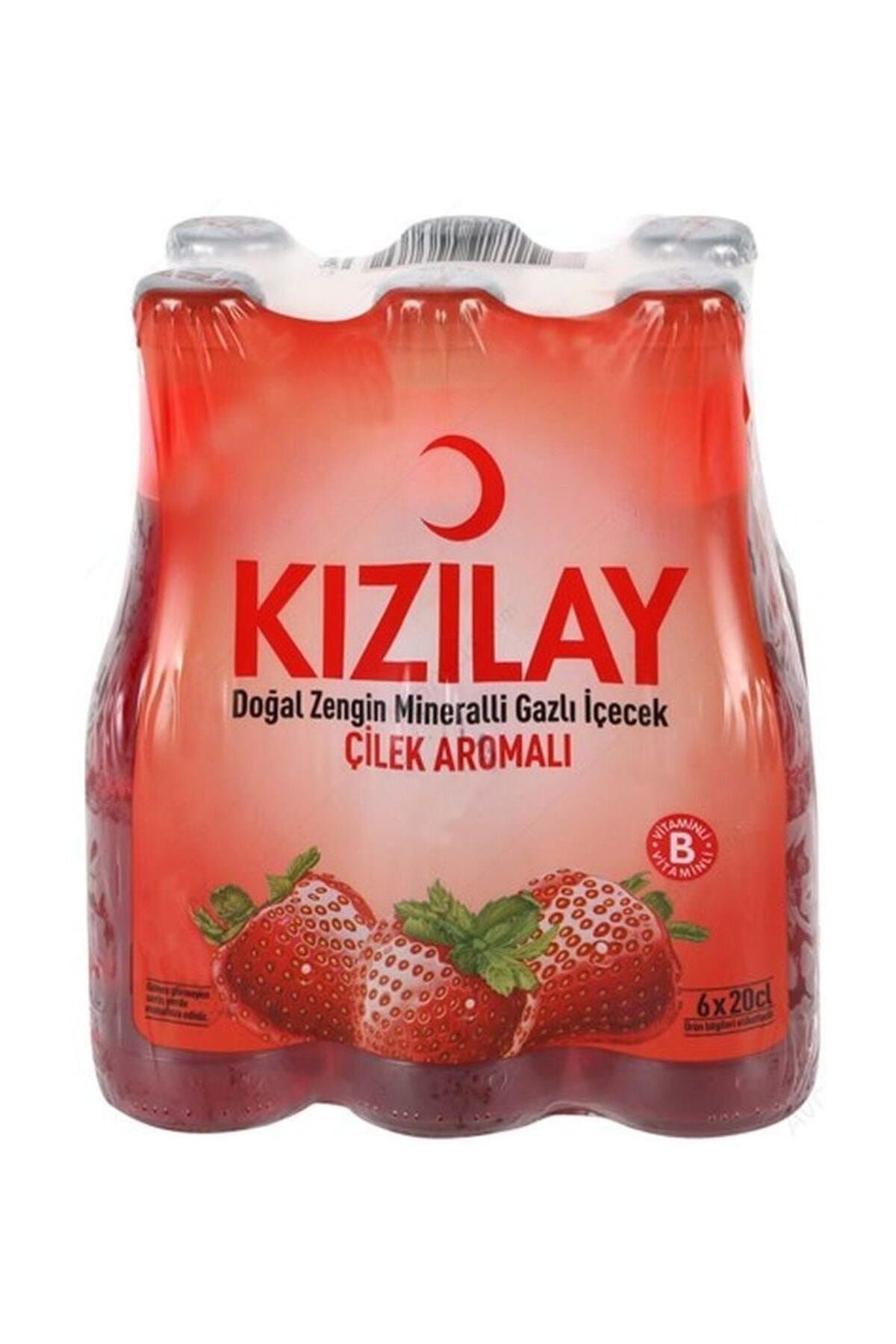 Kızılay Soda Çilek Aromalı 200 ml 6'lı