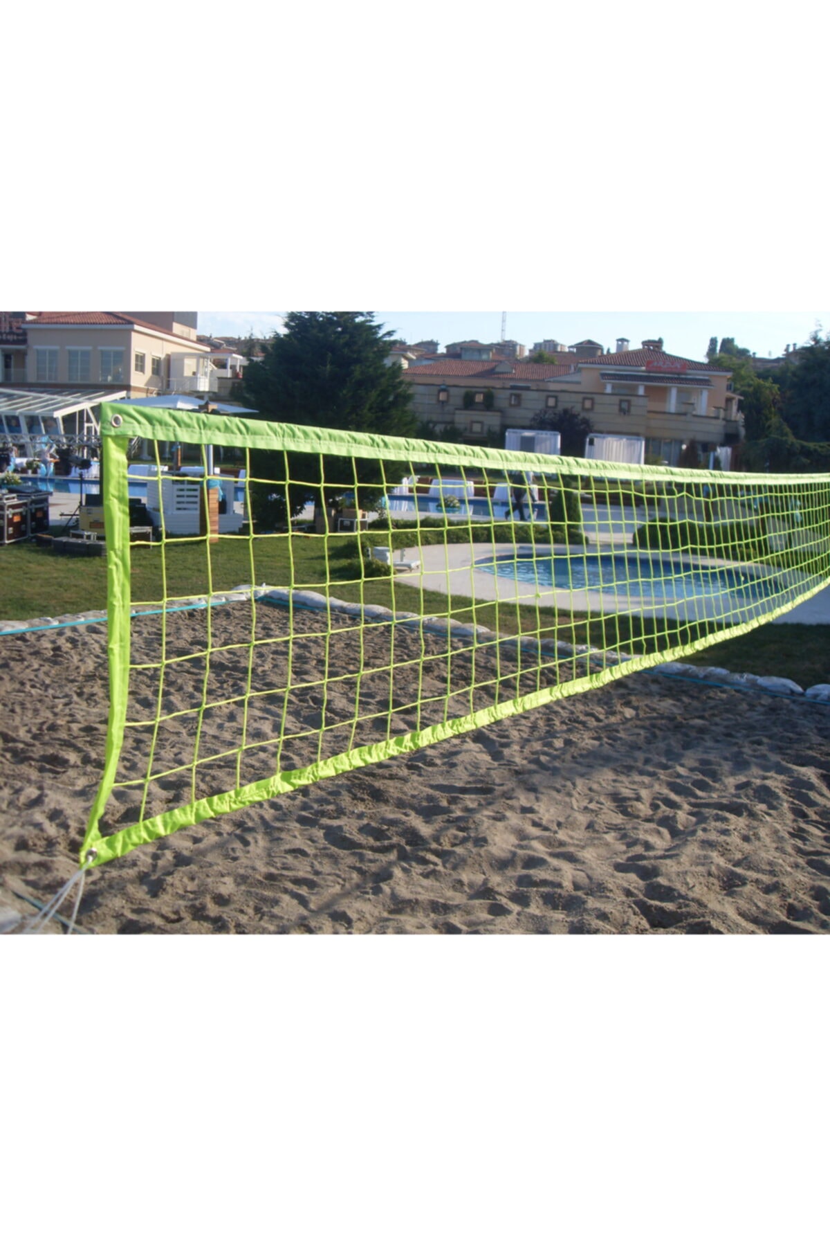 ÖZBEK Beach Voleybol Filesi - Plaj Voleybol Ağı / Fosforlu Yeşil