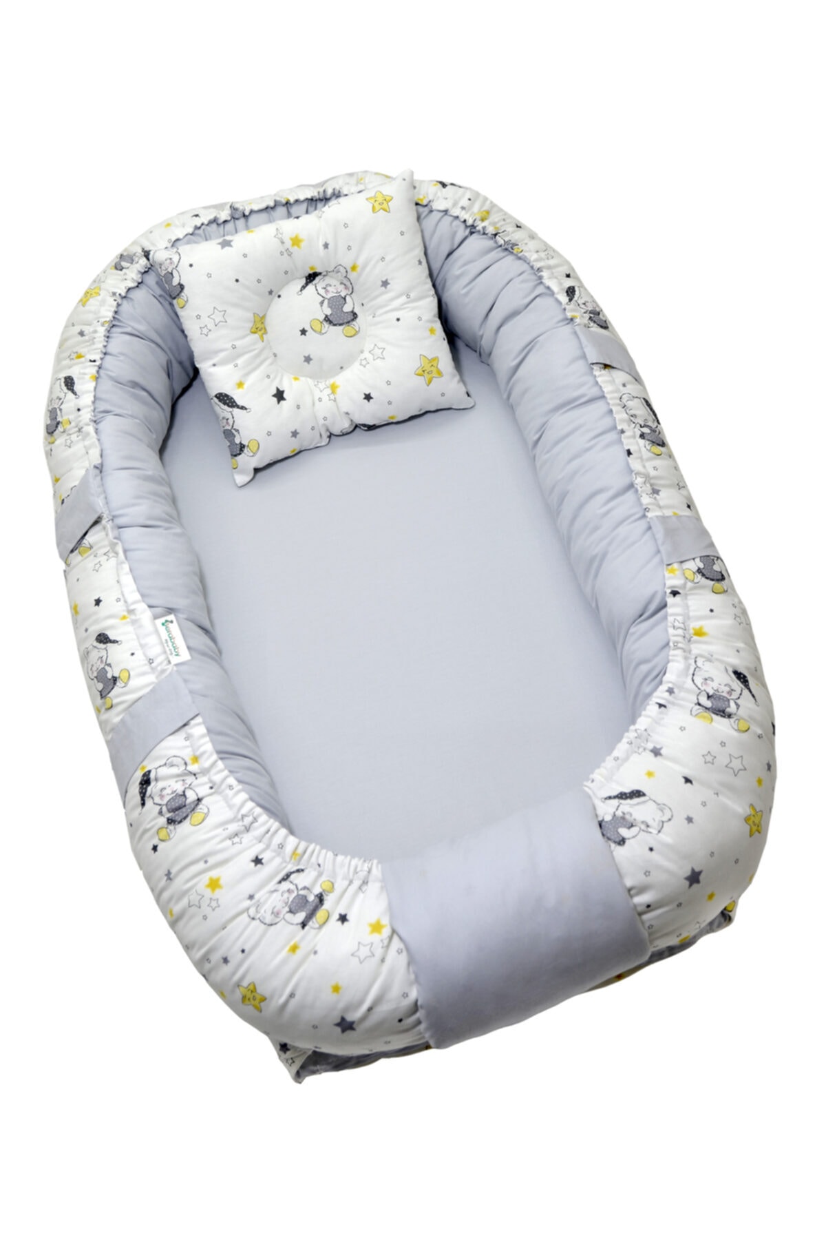 berababy Babynest Gri Ayıcık Model Bebek Yuvası
