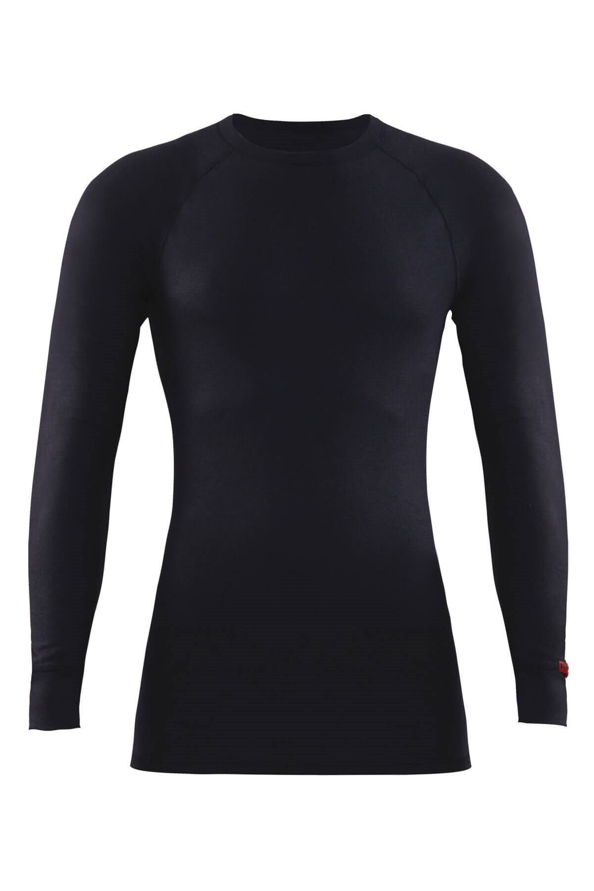 Blackspade Unisex Siyah Uzun Kollu  0 Yaka Termal İçlik