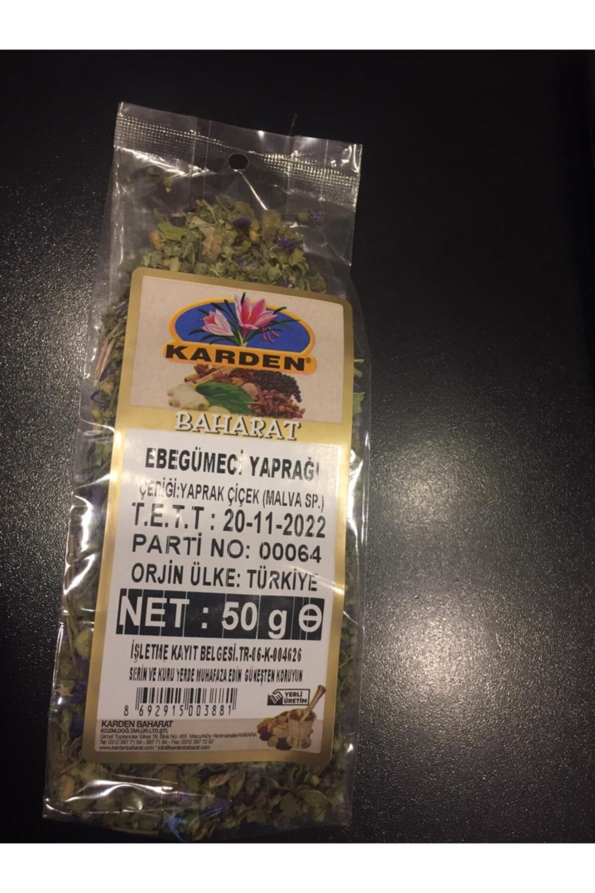 Karden Ebegümeci Yaprağı 50 Gr.