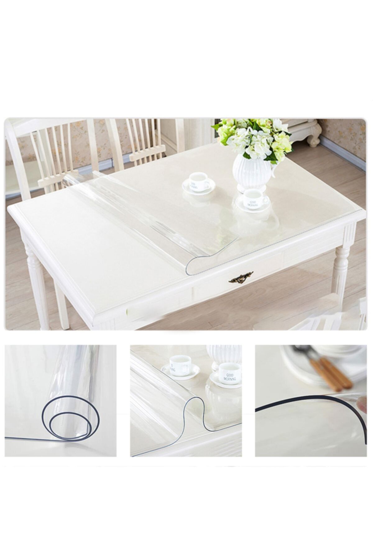 alloro kalin seffaf pvc kaymaz masa ortusu koruyucusu 1 2ml kalinliginda 90cm eninde 130cm boyunda fiyati yorumlari trendyol