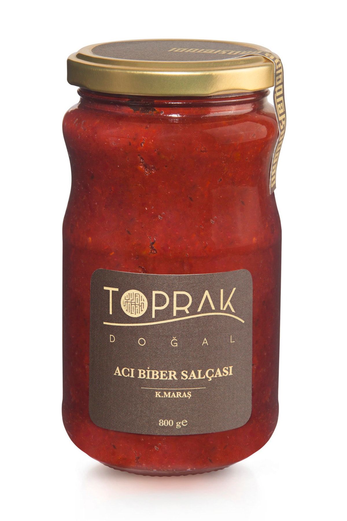 Toprak Doğal Acı Biber Salçası 800 G K.maraş