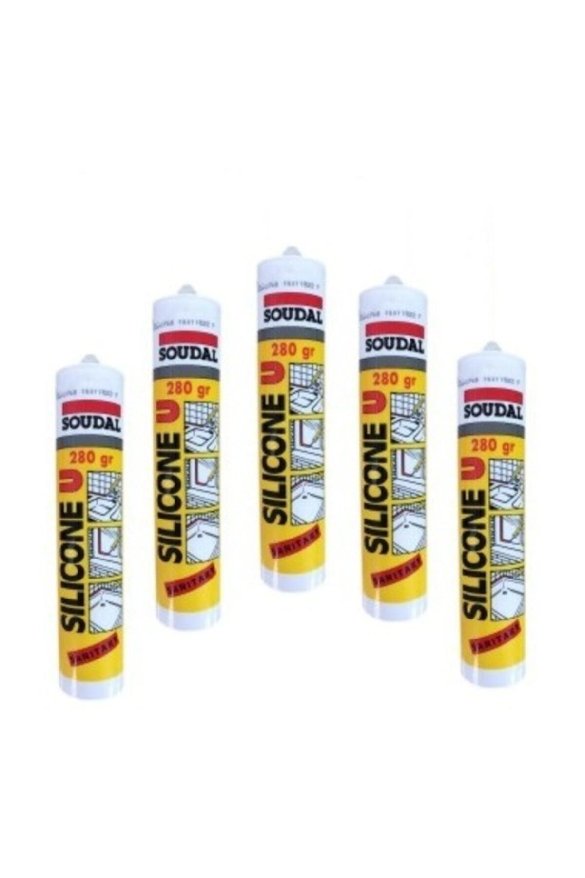 Soudal 5 Adet Şeffaf Silikon