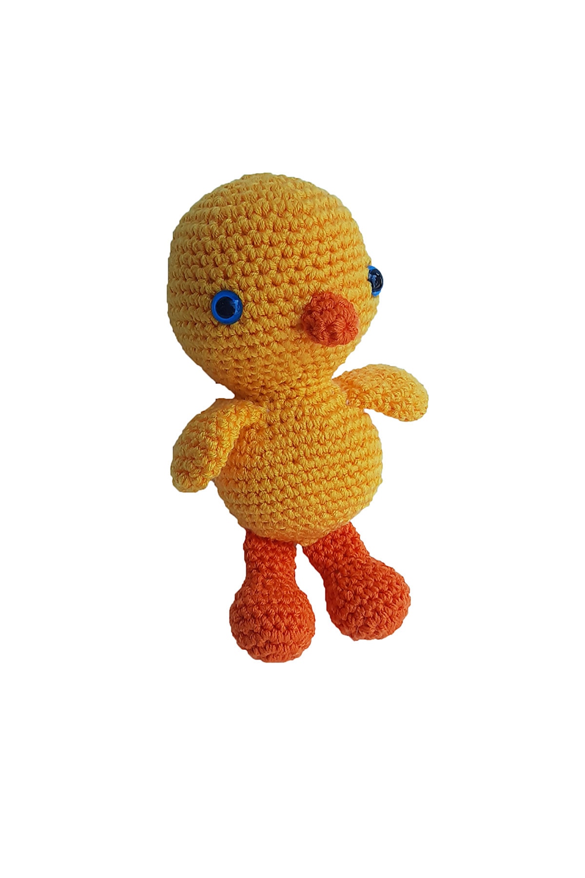 Neşeli Oyuncak Amigurumi Organik Yıkanabilir El Örgüsü Civciv