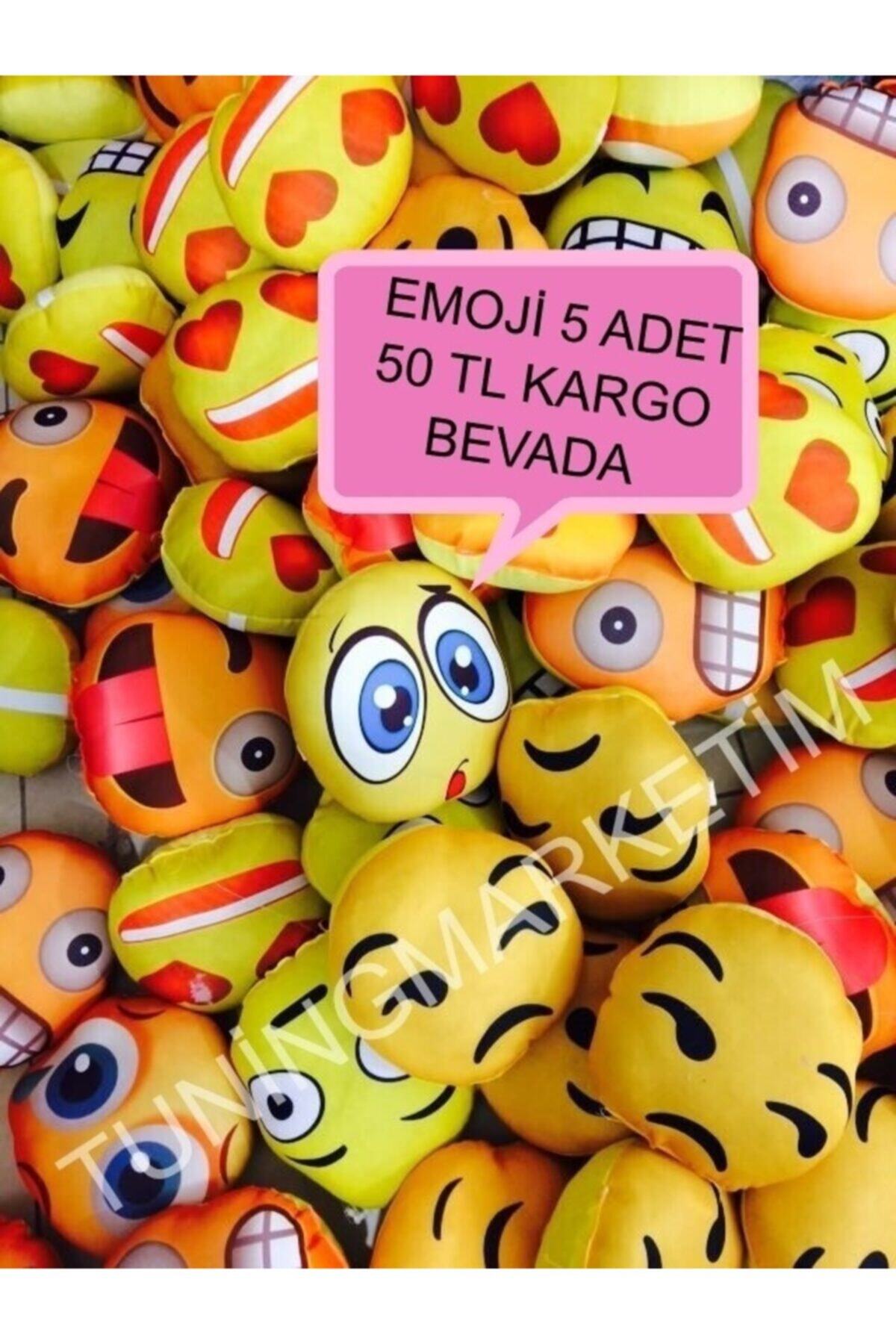 şimika 5 Lü Emoji Boyun Yastık Lastikli 29 Cm
