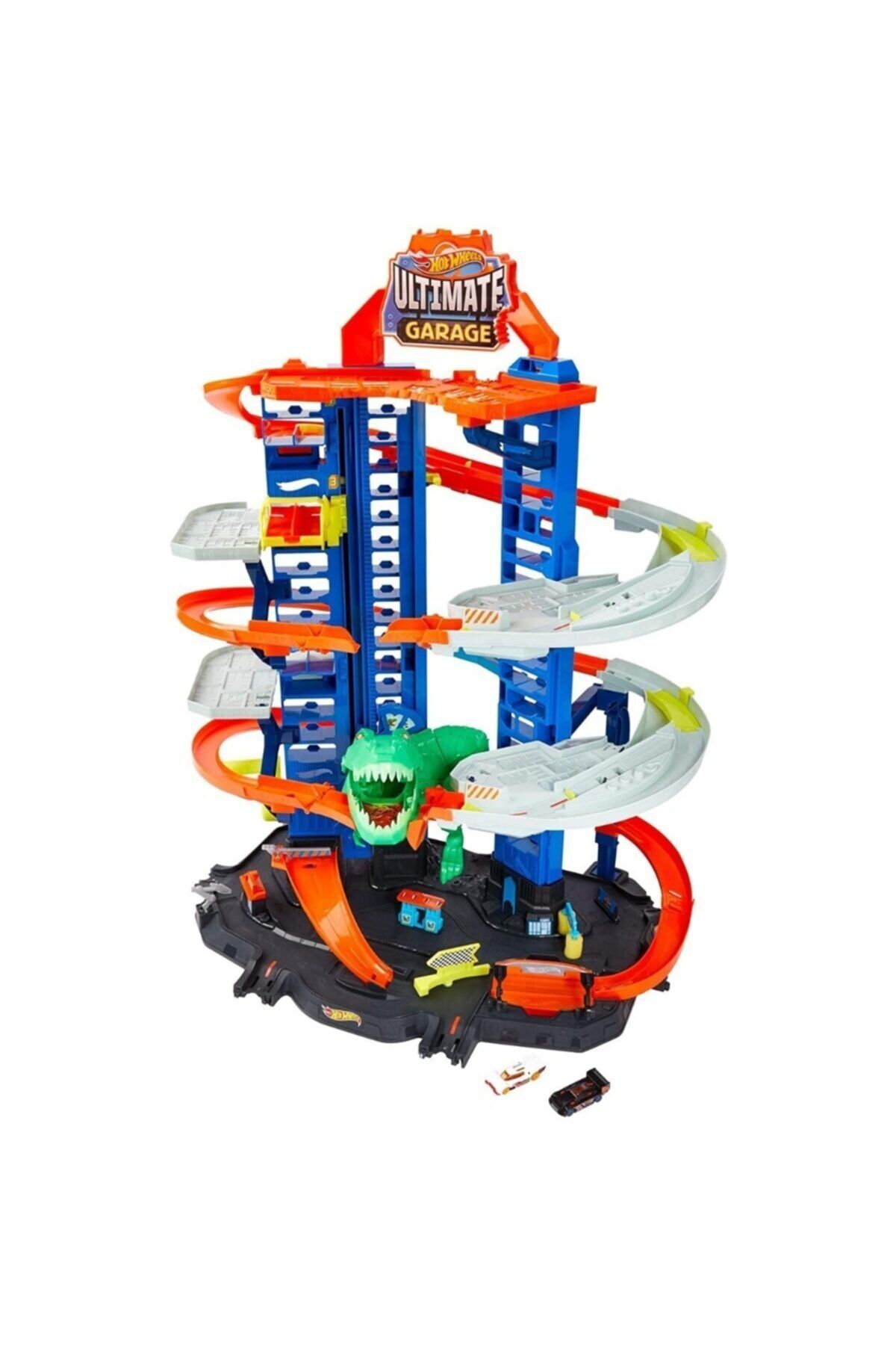 HOT WHEELS Güneş'in Dünyası Hot Whells Robotik T-rex Ultimate Garaje