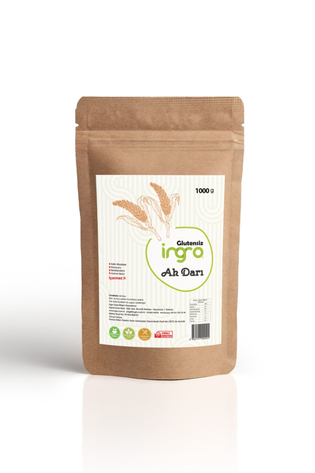 İngro Glutensiz Soyulmuş Darı 1000 G