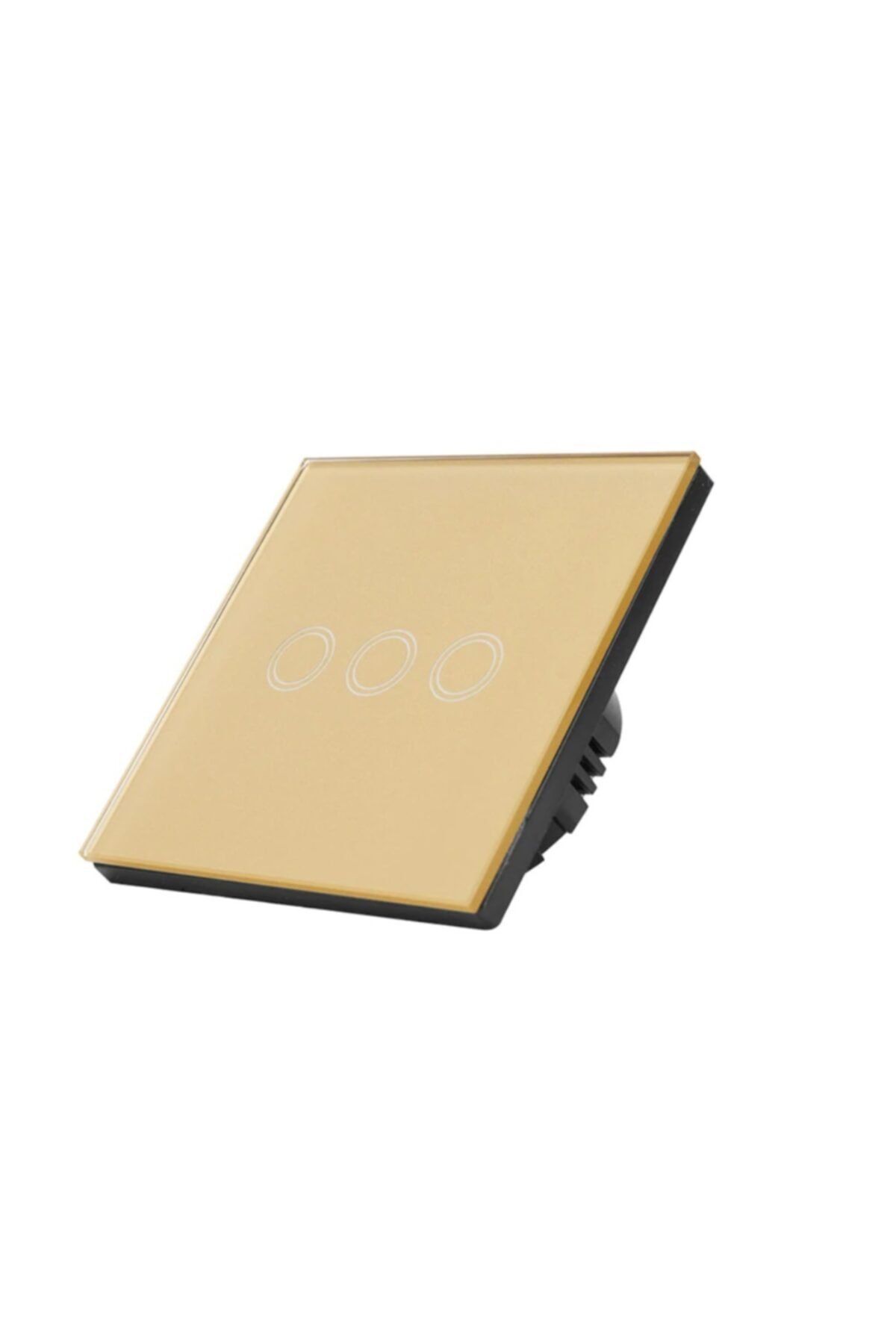 Alfa Wifi3xtouch Gold Wifi Kristal Led Panel Iki Tuşlu Dokunmatik Anahtar Duvar Işık Komütatör