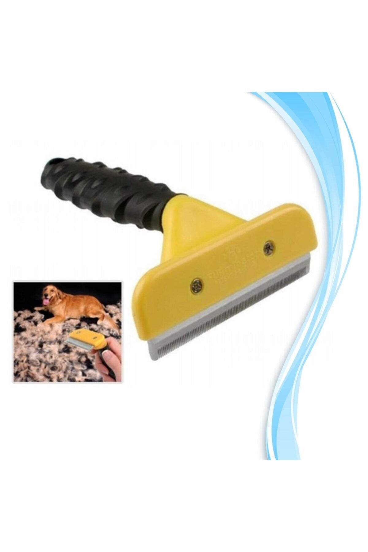 pratikbilgilerim 10 Cm Kedi Köpek Tarağı Fırçası Tüy Alıcı Toplayıcı Tarak Fırça