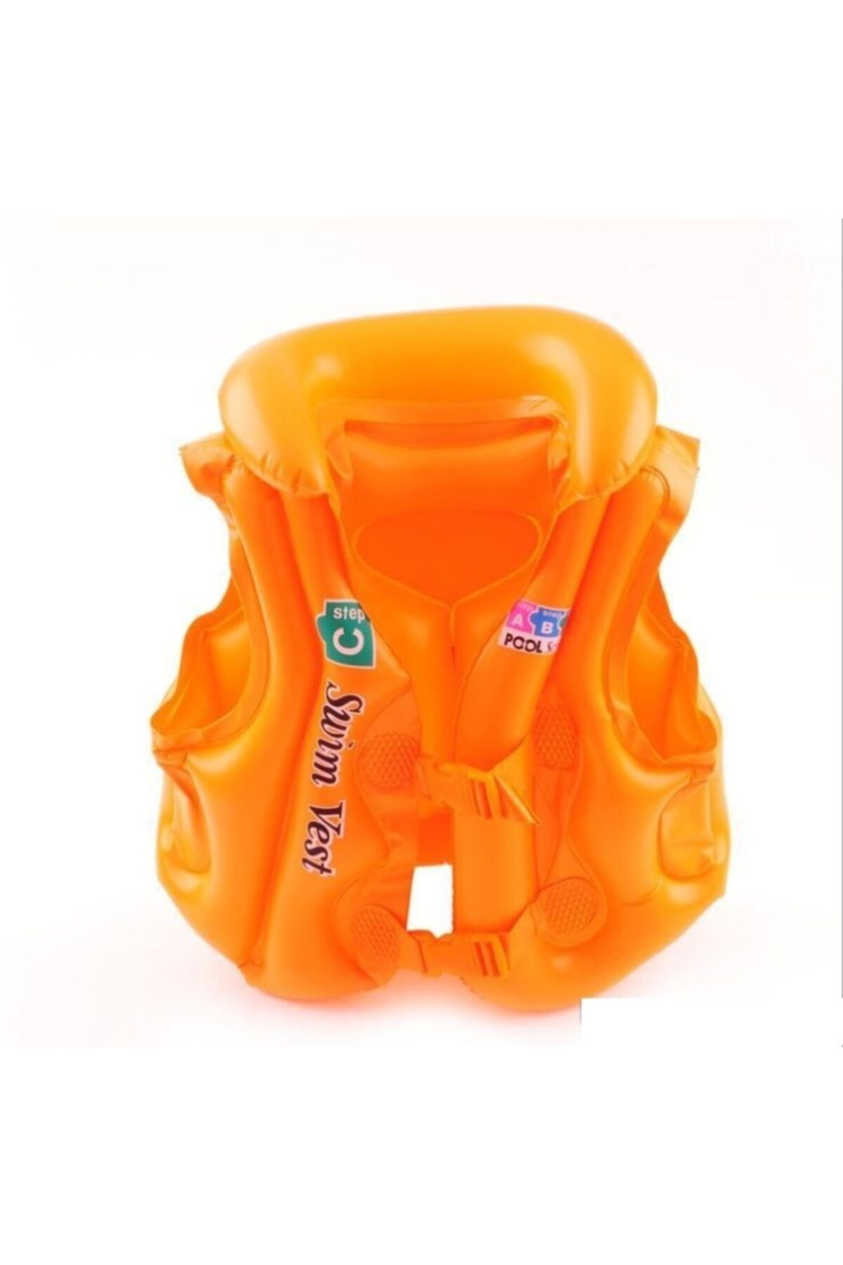 DEEMBRO Turuncu Can Yeleği 3-7 Yaş Havuz Deniz 58 Cm- 48 Cm Çocuk Can Yeleği Yüzme Öğrenme Can Yeleği