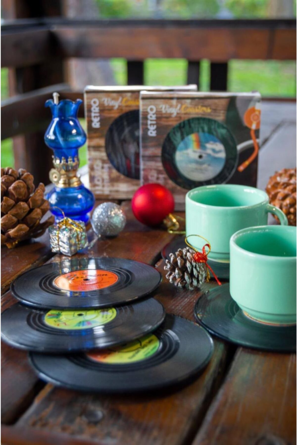 Köstebek Plak Görünümlü Bardakaltı Seti