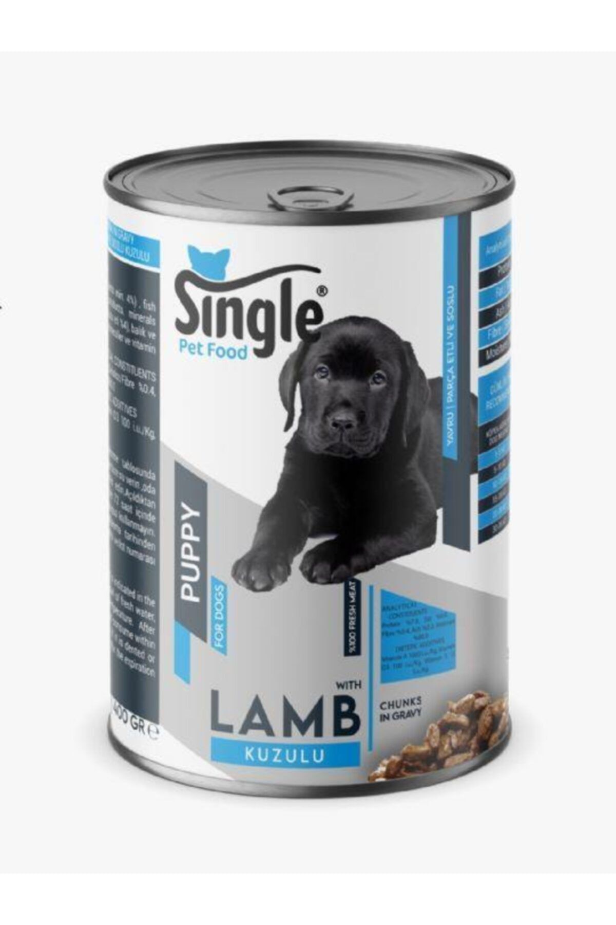 SINGLE For Dogs Puppy Kuzu Etli Konserve 400gr