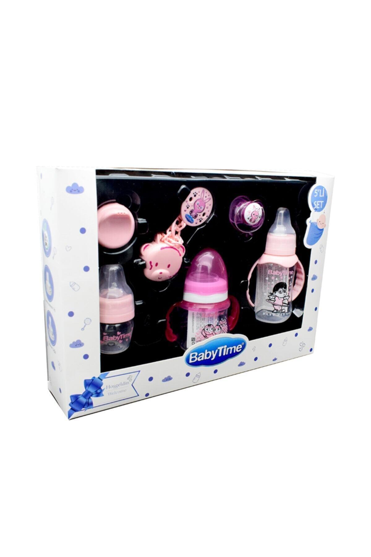 Babytime Bebek Hediye Seti 5'li Pembe