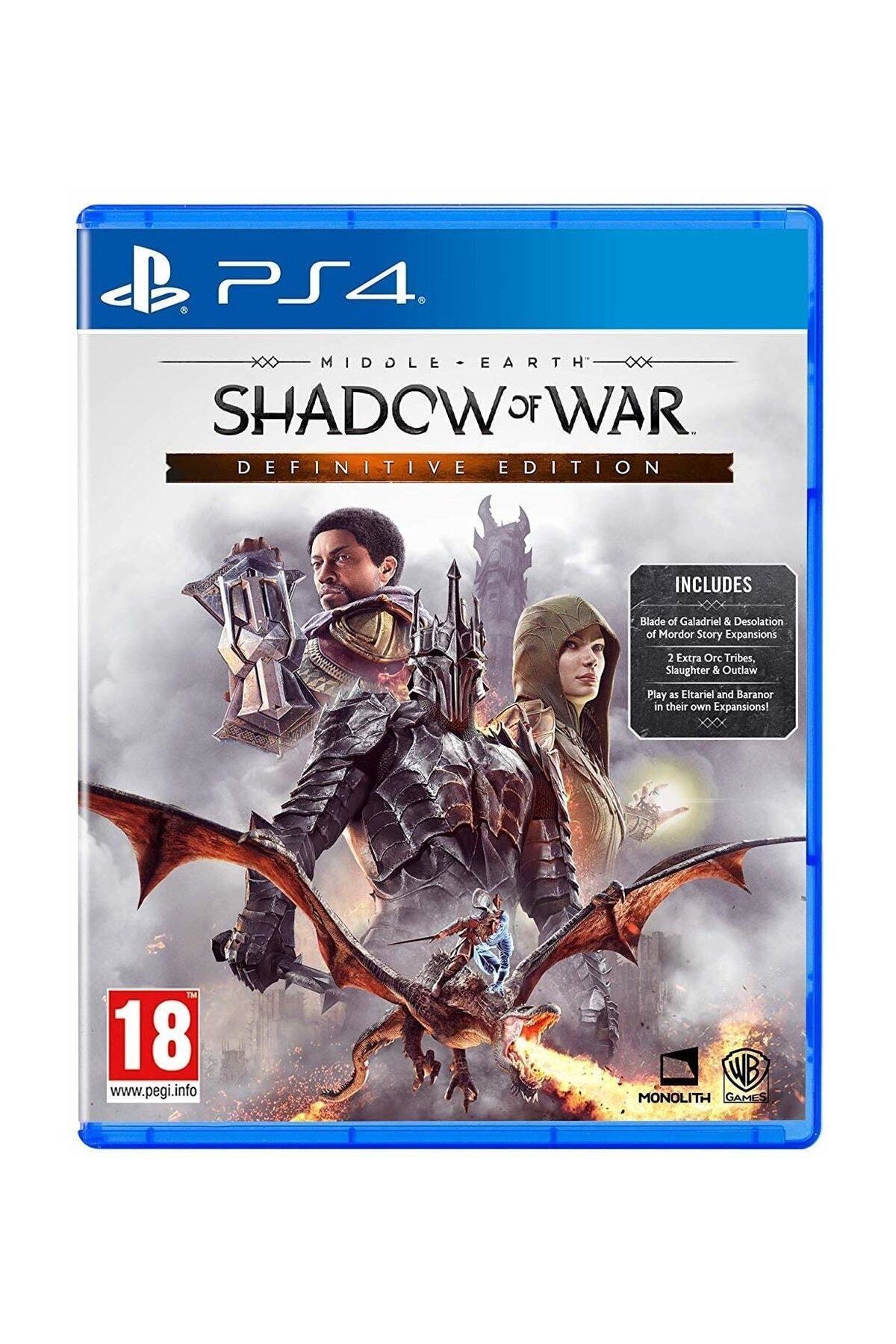 Monolith Productions Shadow Of War: Definitive Edition PS4 Oyun