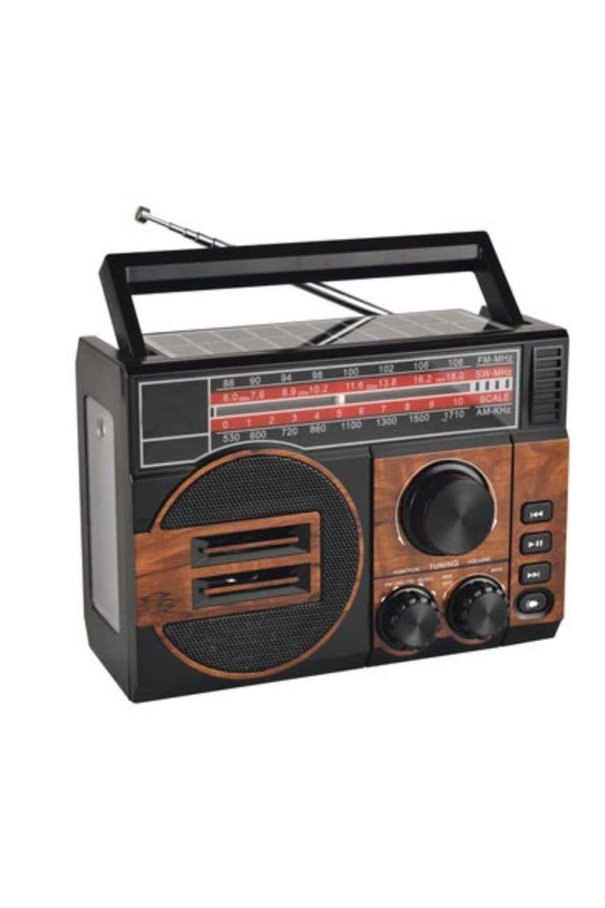 Everton Gregoss Solar Enerjili Rt-872 Usb/sd/aux Fenerli 3 Band Bluetooth Nostaljiradyo