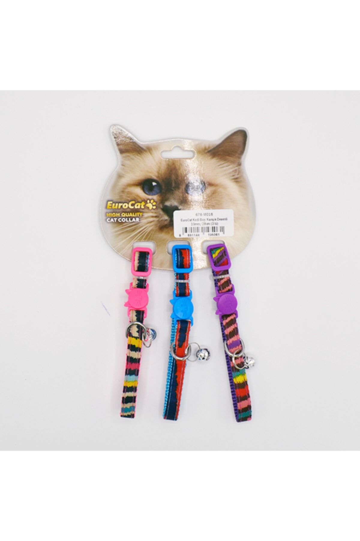 HİLALSHOP Eurocat Kedi Boy. Karışık Desenli 10mm28cm (3 Lü)