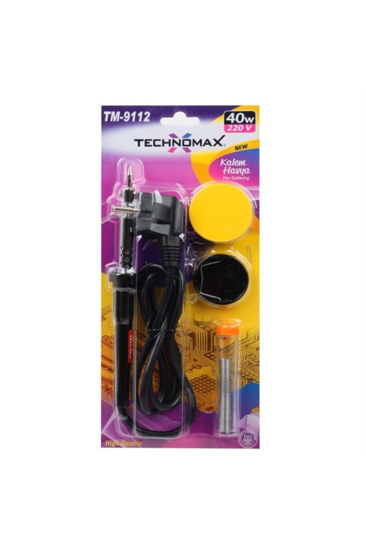 HİLALSHOP Technomax 40w Tm-9112 Kalem Havya Tam Set