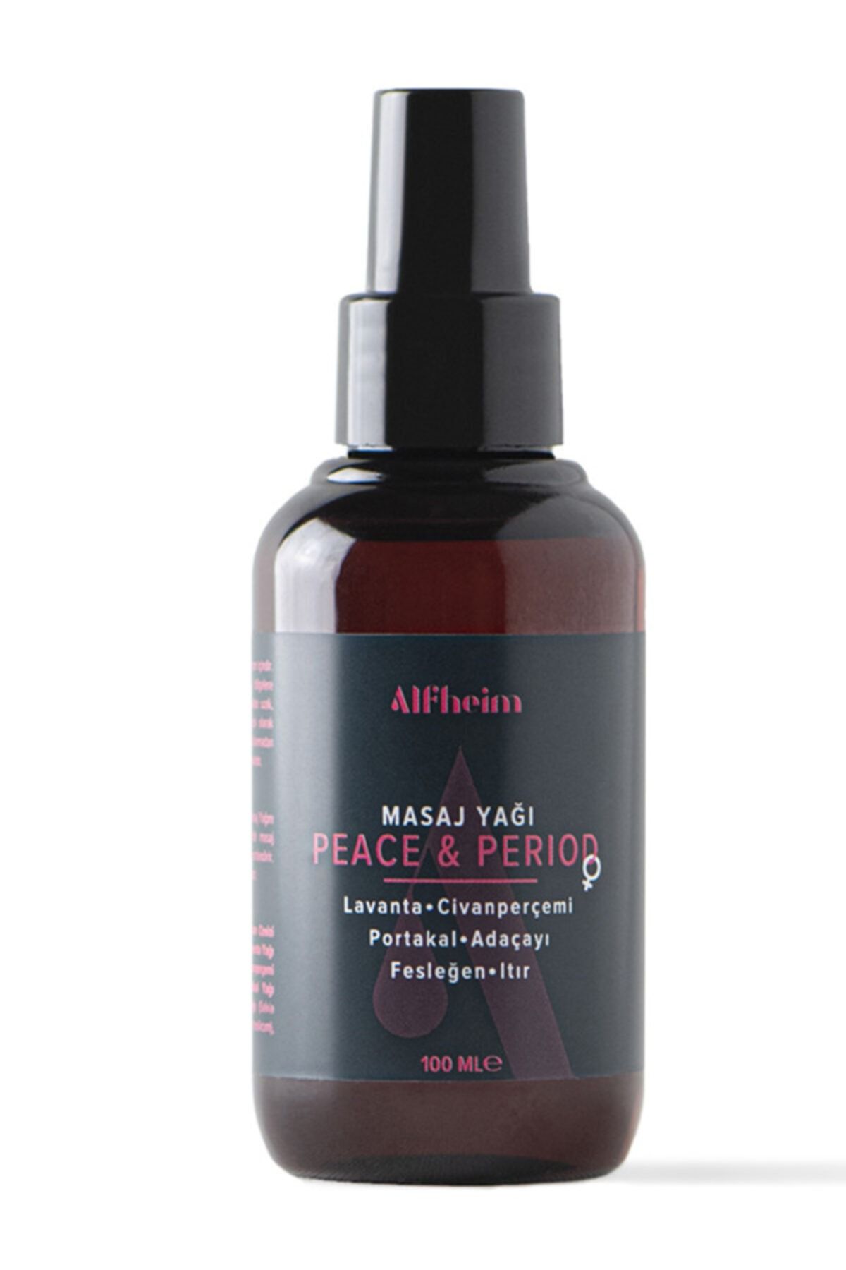 Alfheim Peace & Period Masaj Yağı/ Kramp Ve Ağrılar Için/ Adet Dönemleri Için/ 100 Ml