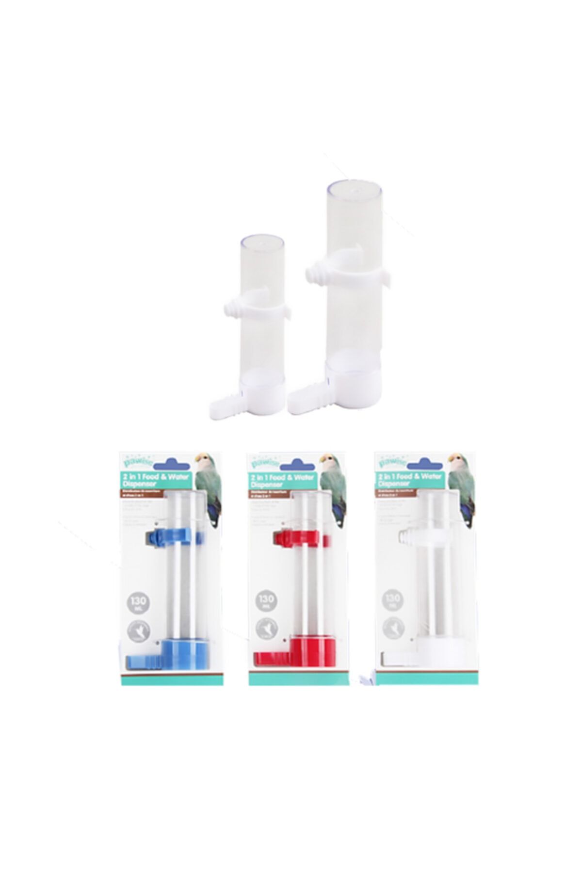 HİLALSHOP Pawise Kuş Suluk Yada Yemlik 130 Ml 16 Cm
