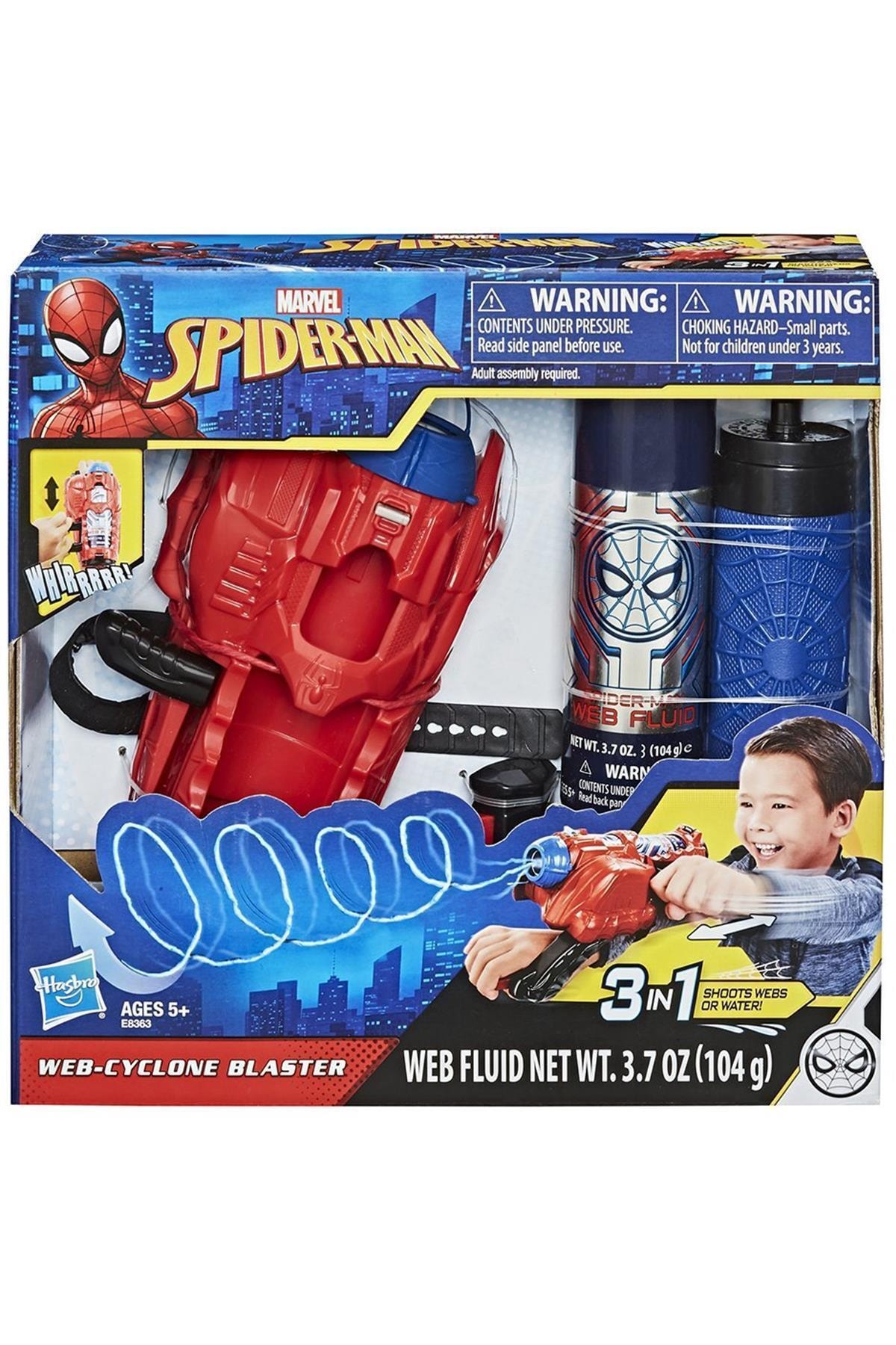BRCTOPTAN Marka: E8363 Spider-man Web Cyloclone Bster Ağ Fırtıcı / +5 Yaş Kategori