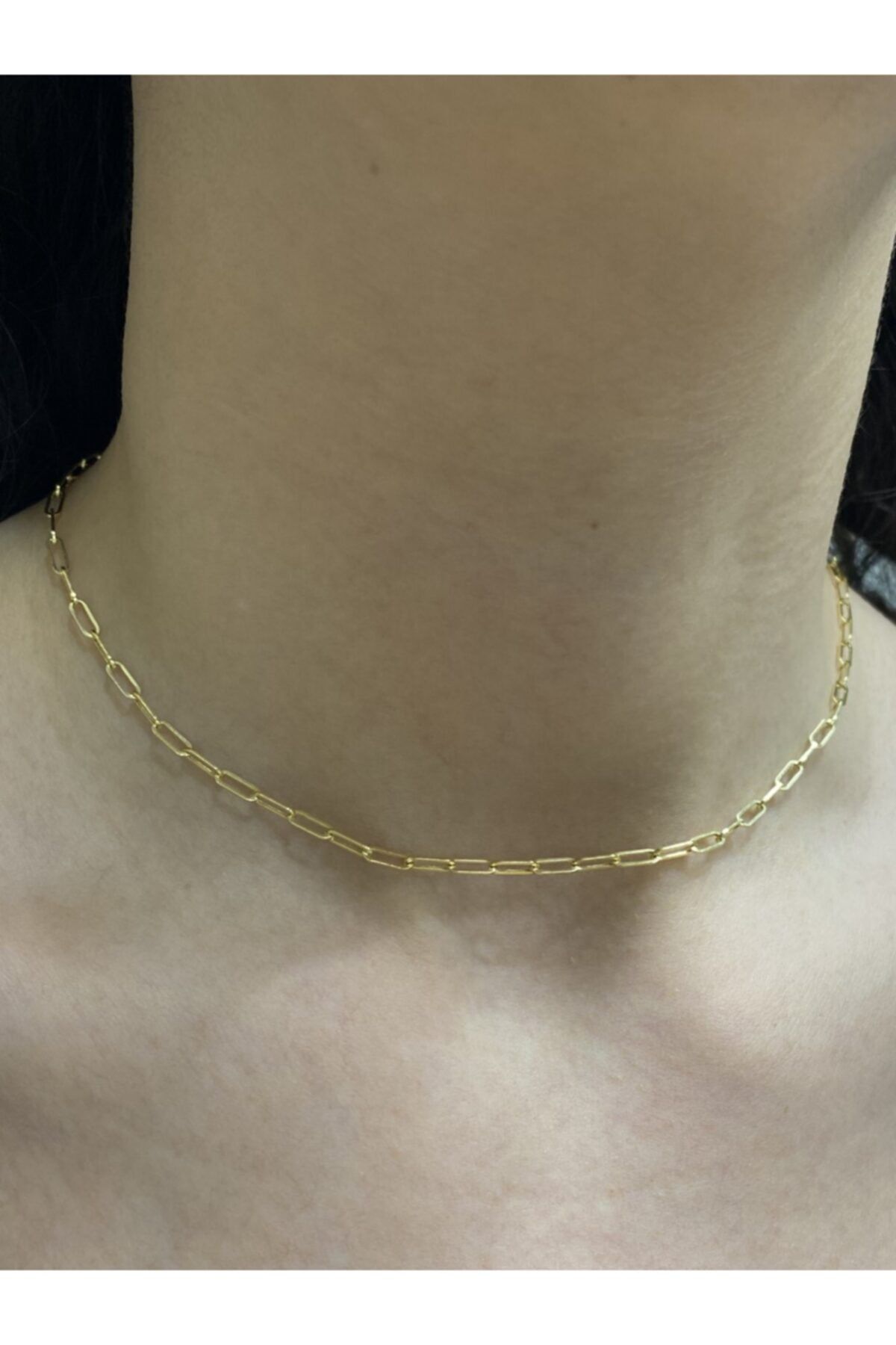 RUHBAŞ PIRLANTA 14 Ayar Altın Ataç Choker Zincir Kolye Tasma