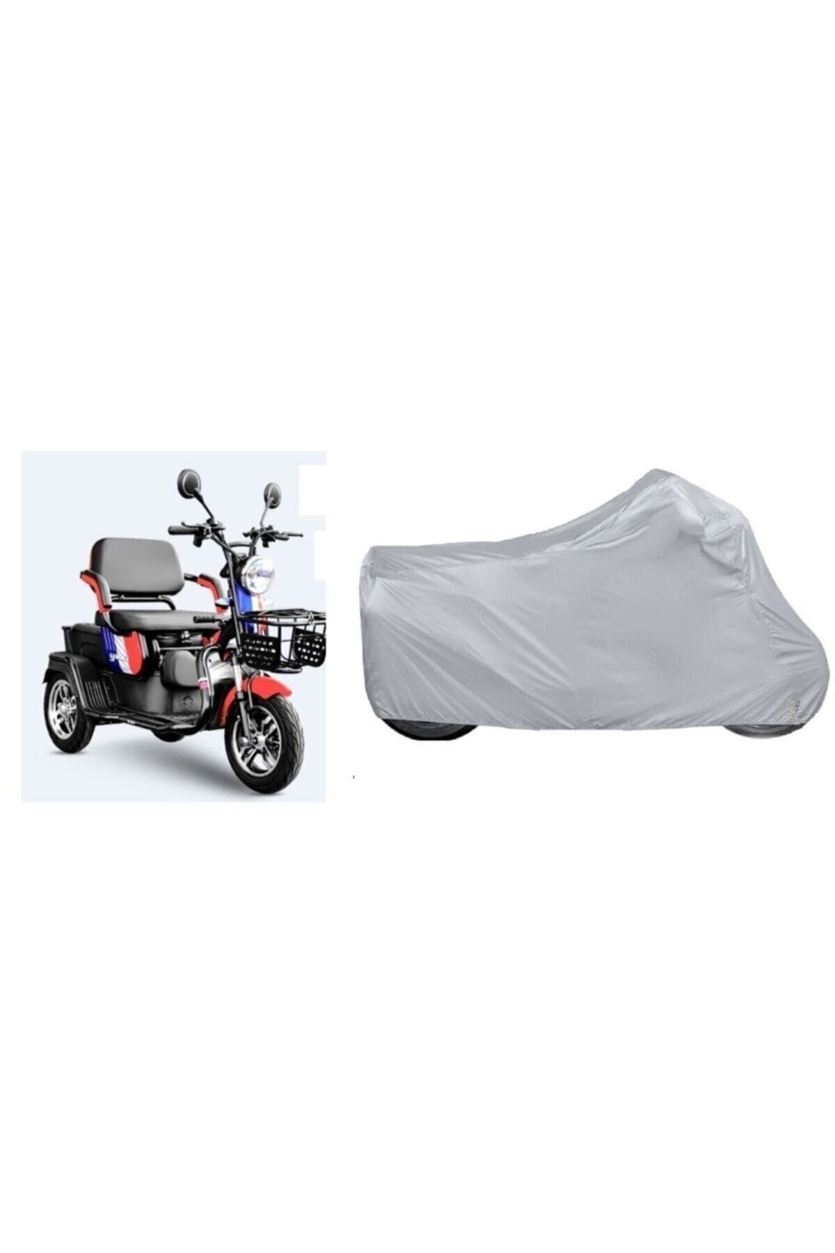 otoTR Yuki Yk-32-a Pony X 3 Kuba Vıper Motosiklet Üç Teker 2 Kısılık Elektrikli Motor Brandası 1. Kalıte