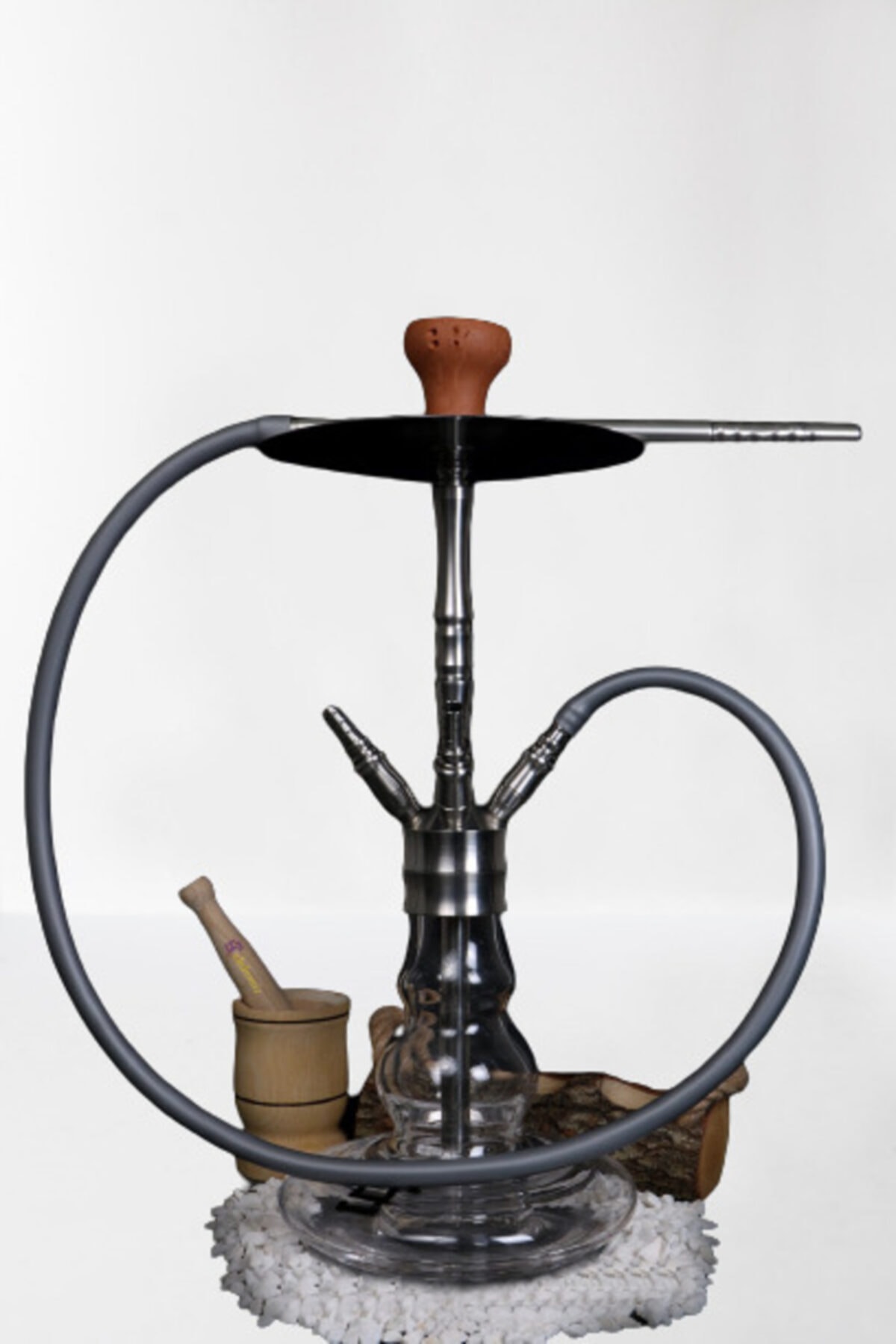 YILMAZNARGİLE Yt 4 Çıkışlı Lili Çelik Nargile Takımı