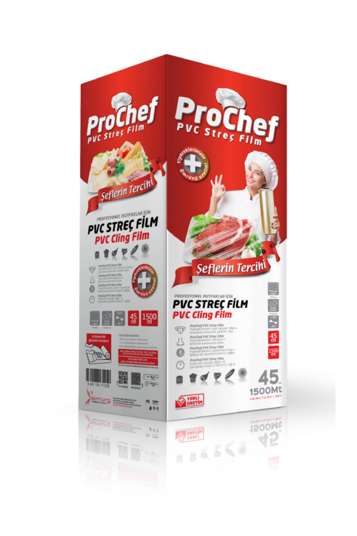 Prochef Endüstriyel Streç Film 9 Micron 45 Cm 1500 Metre