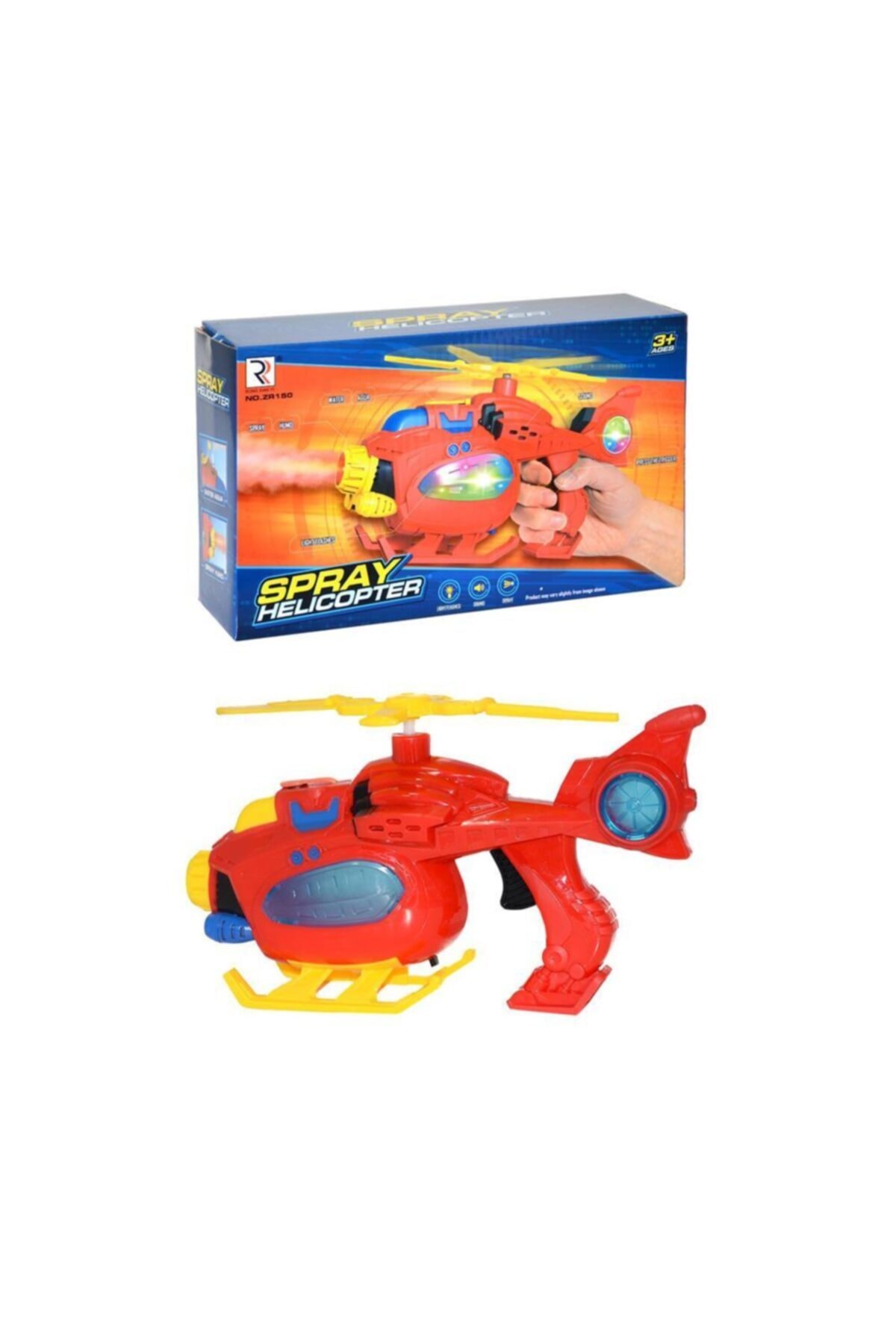 BİRLİK TOYS Pilli Sesli Sulu Duman Çıkaran Helikopter