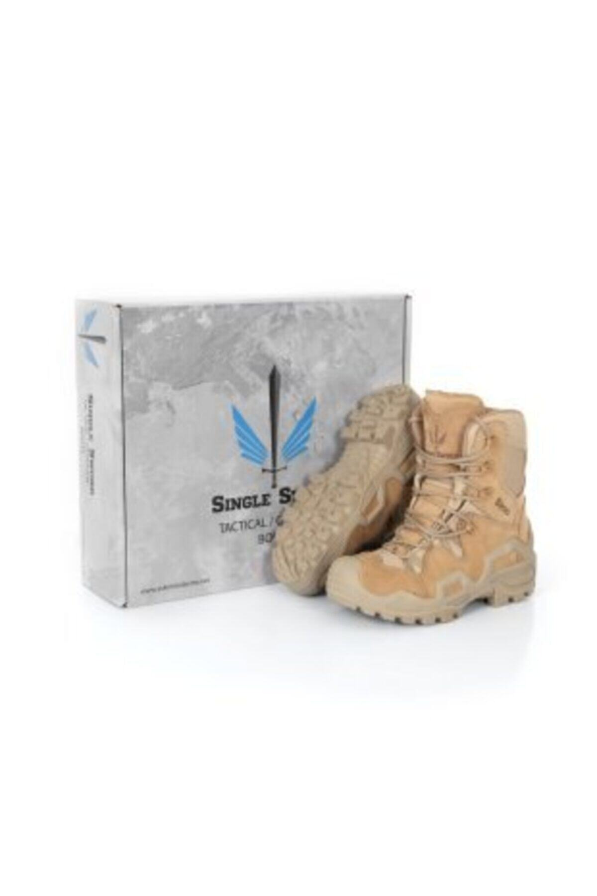 SİNGLE SWORD Ss501 Tactical Askeri Fermuarlı Çöl Botu 43 Numara