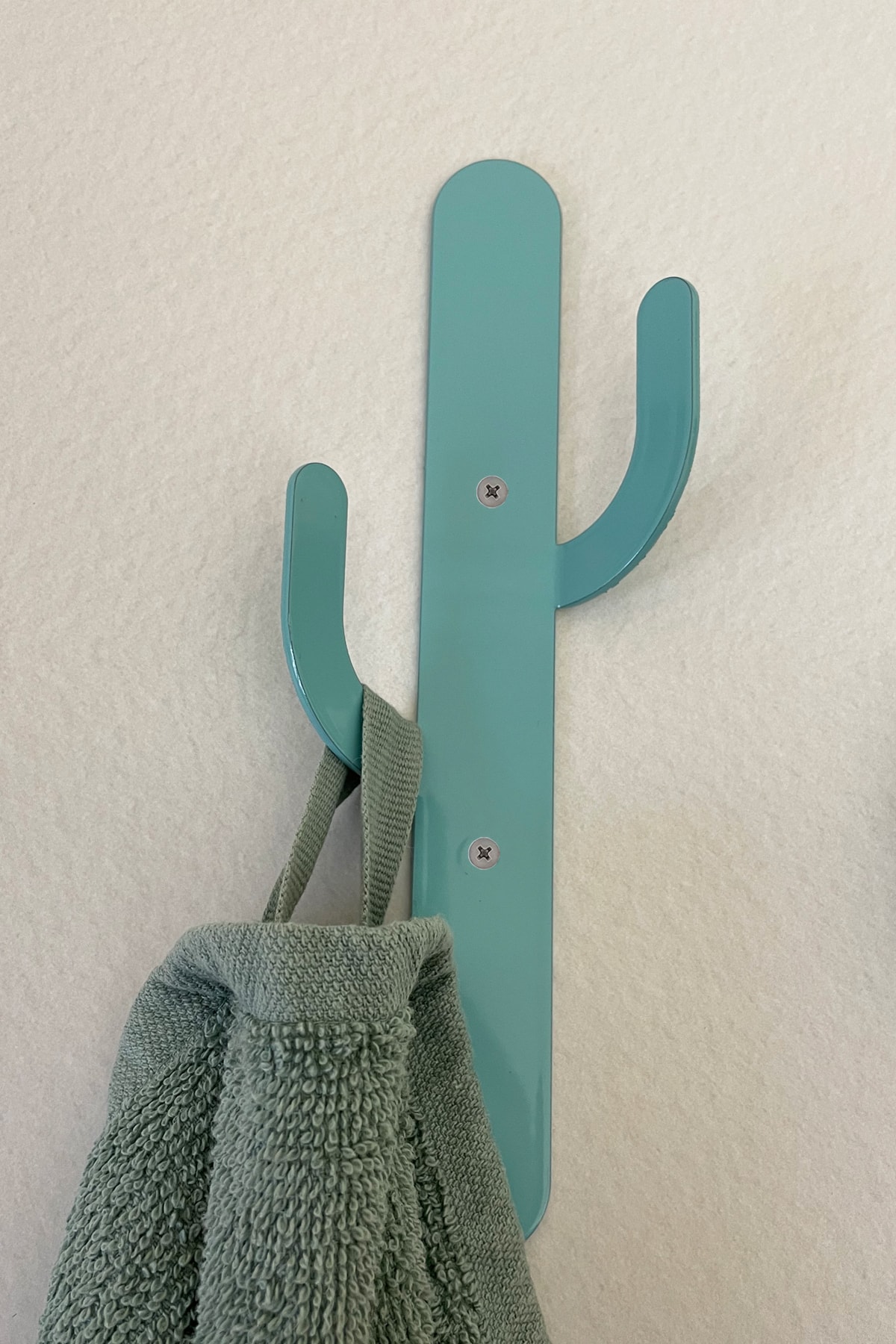 Duvabba 2 Adet Dekoratif Metal Duvar Askılık, Mutfak, Banyo, Hol, Portmanto, Havlu Çanta Mont Askısı, Yeşil