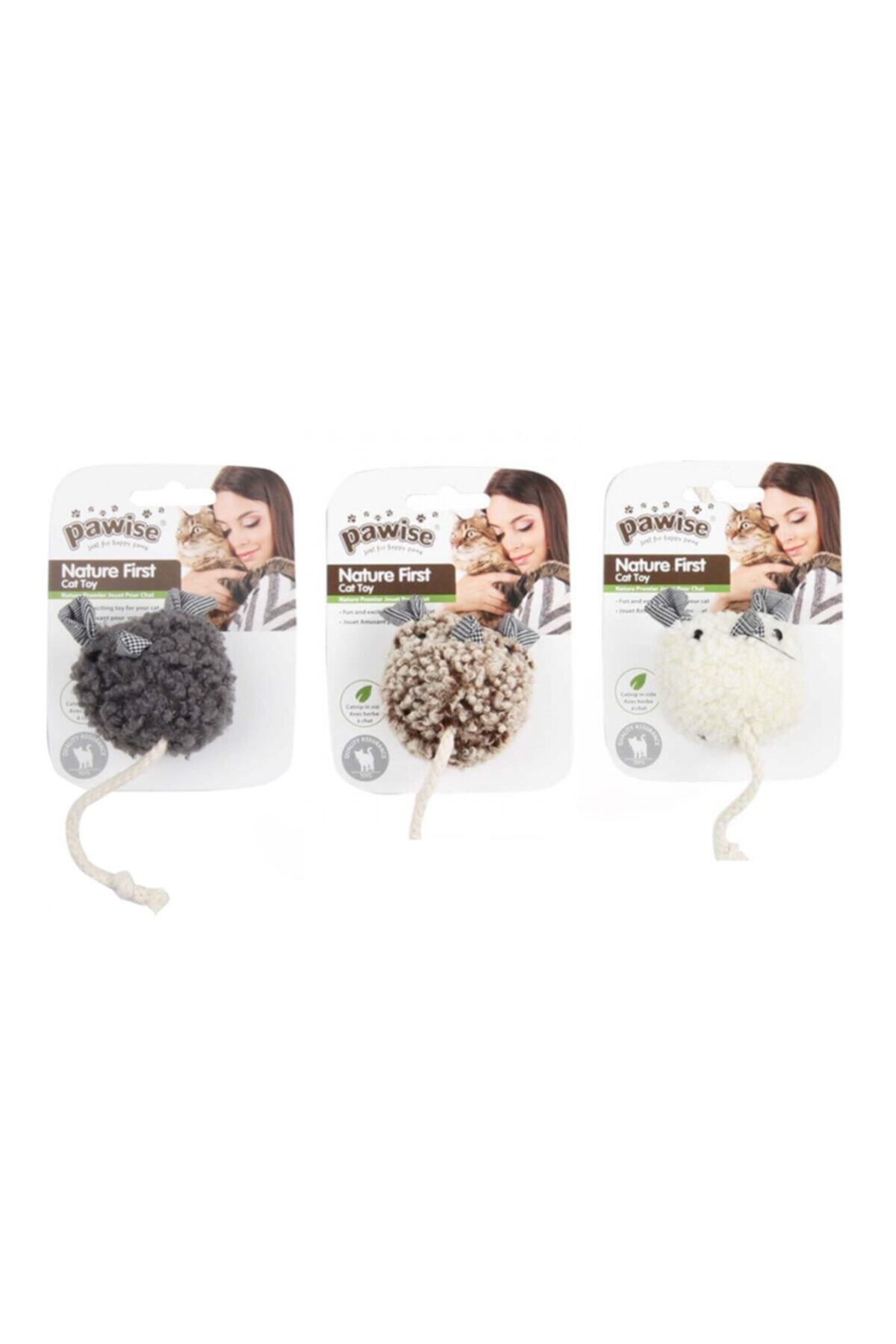 HİLALSHOP Pawise Simple Cat Peluş Oyuncak Sesli Fare