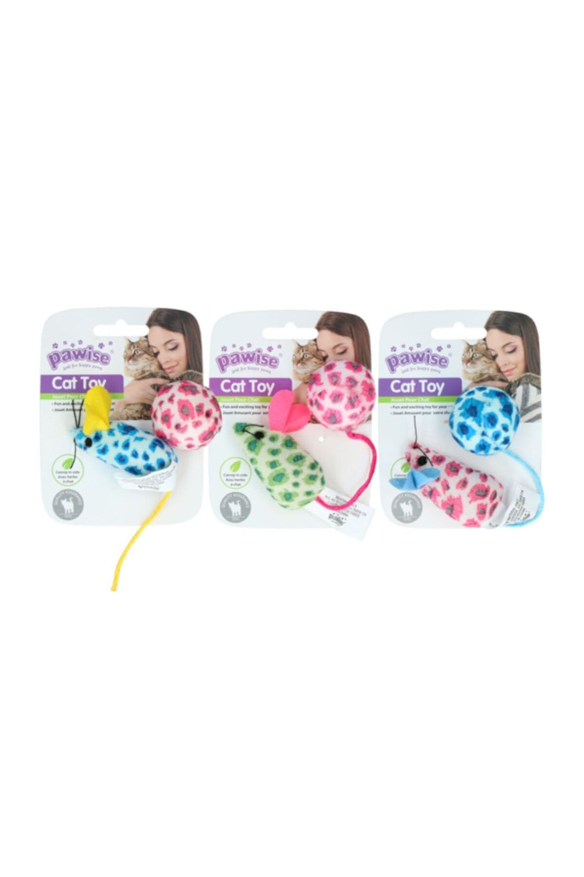 HİLALSHOP Pawise Simple Cat Peluş Oyuncak Top Fare
