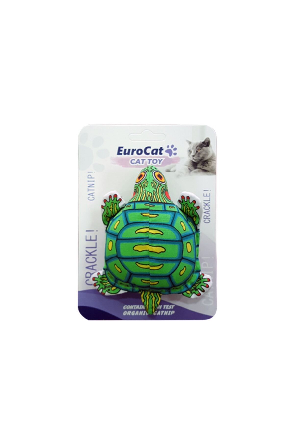 HİLALSHOP Eurocat Kedi Oyuncağı Kaplumbağa 11 Cm