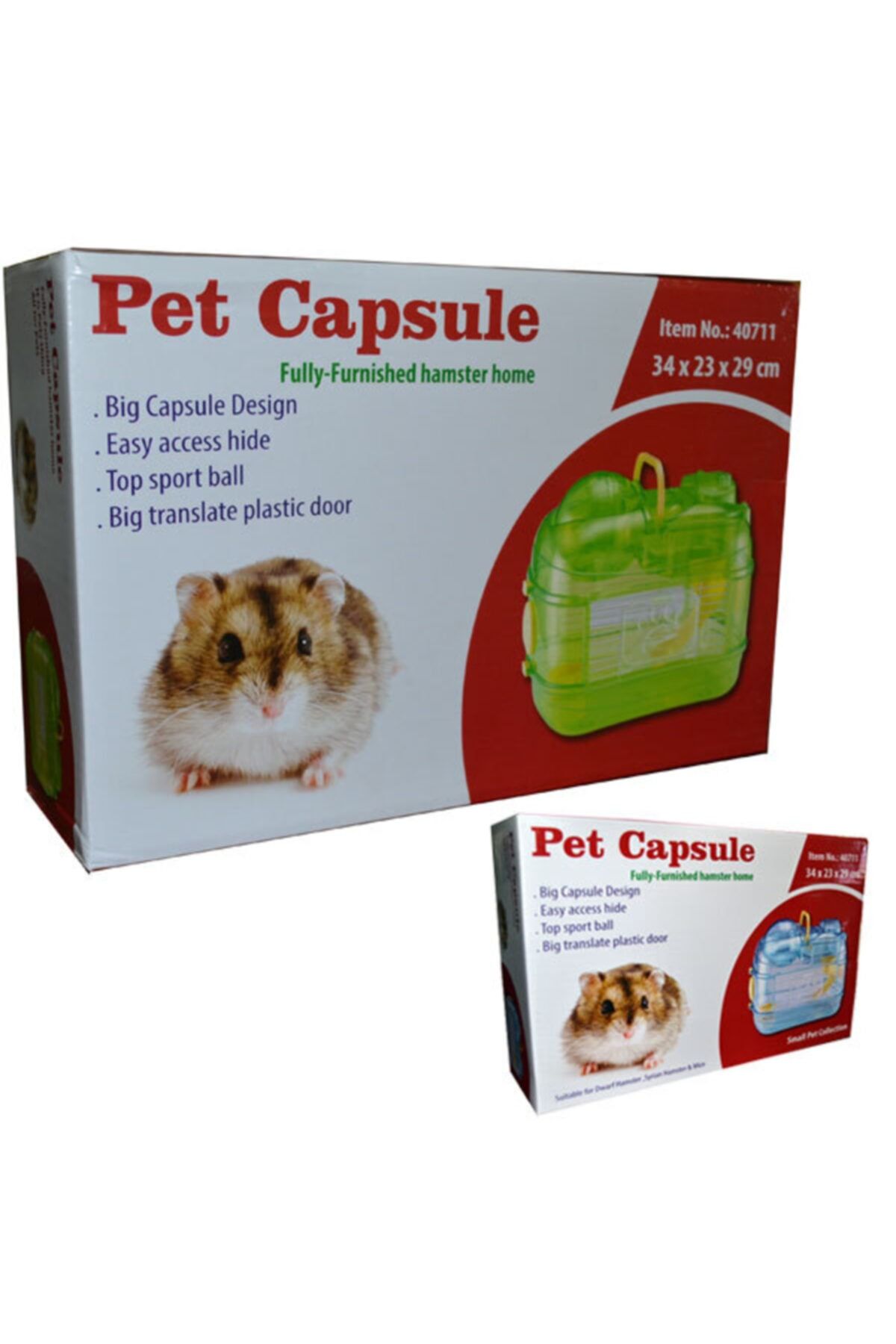 HİLALSHOP Pet Capsule Akrilik Hamster Kafesi