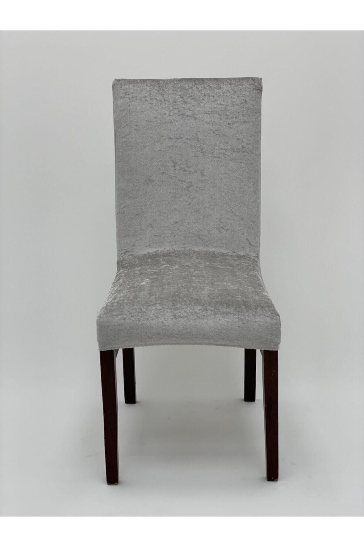 KARAHANLI Gri Sandalye Kılıfı