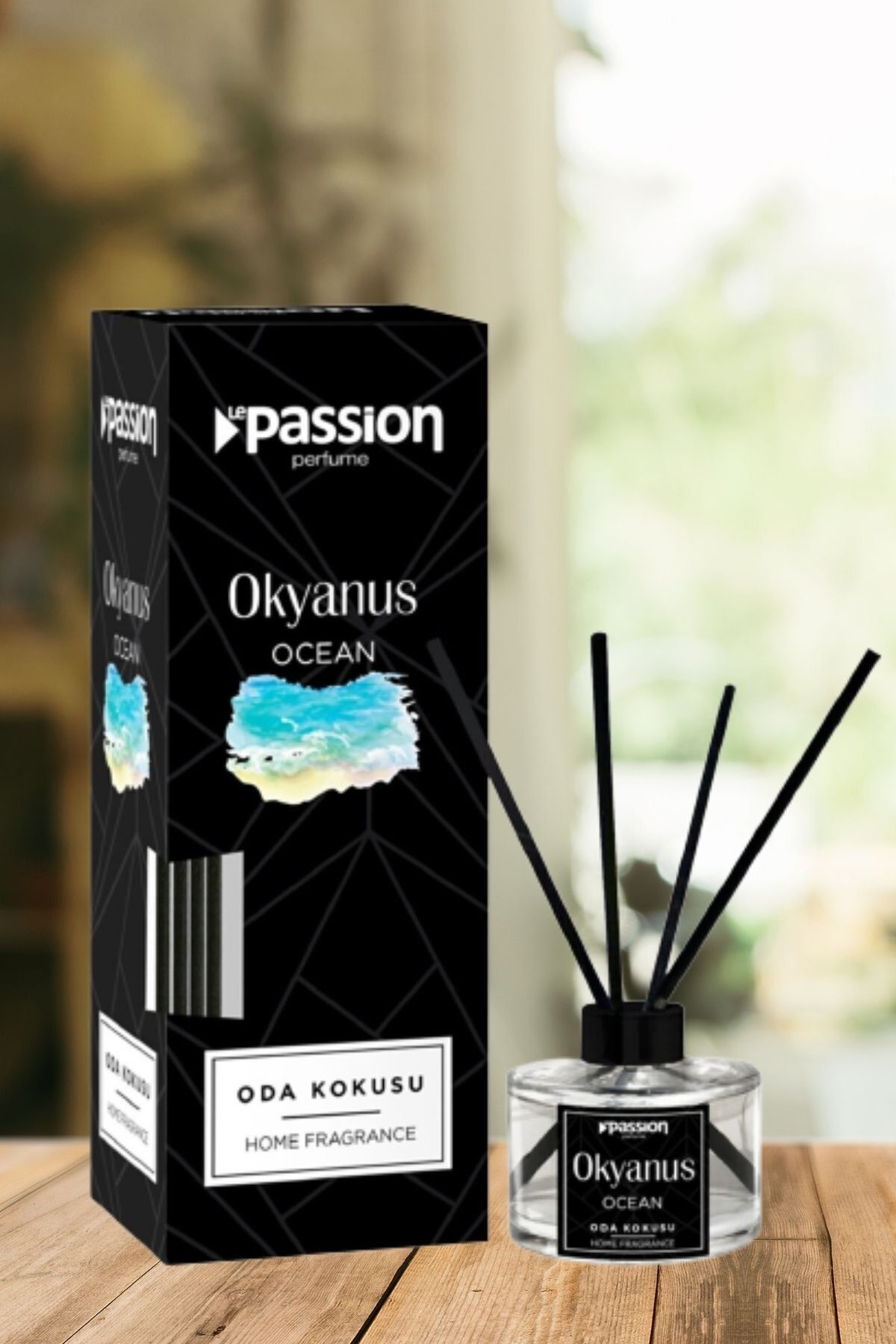 LE PASSİON PARFUME Okyanus Kokulu Çubuklu Bambu Oda Ve Ortam Kokusu - Banyo Ve Wc Için Mükemmel Seçim 100 ml
