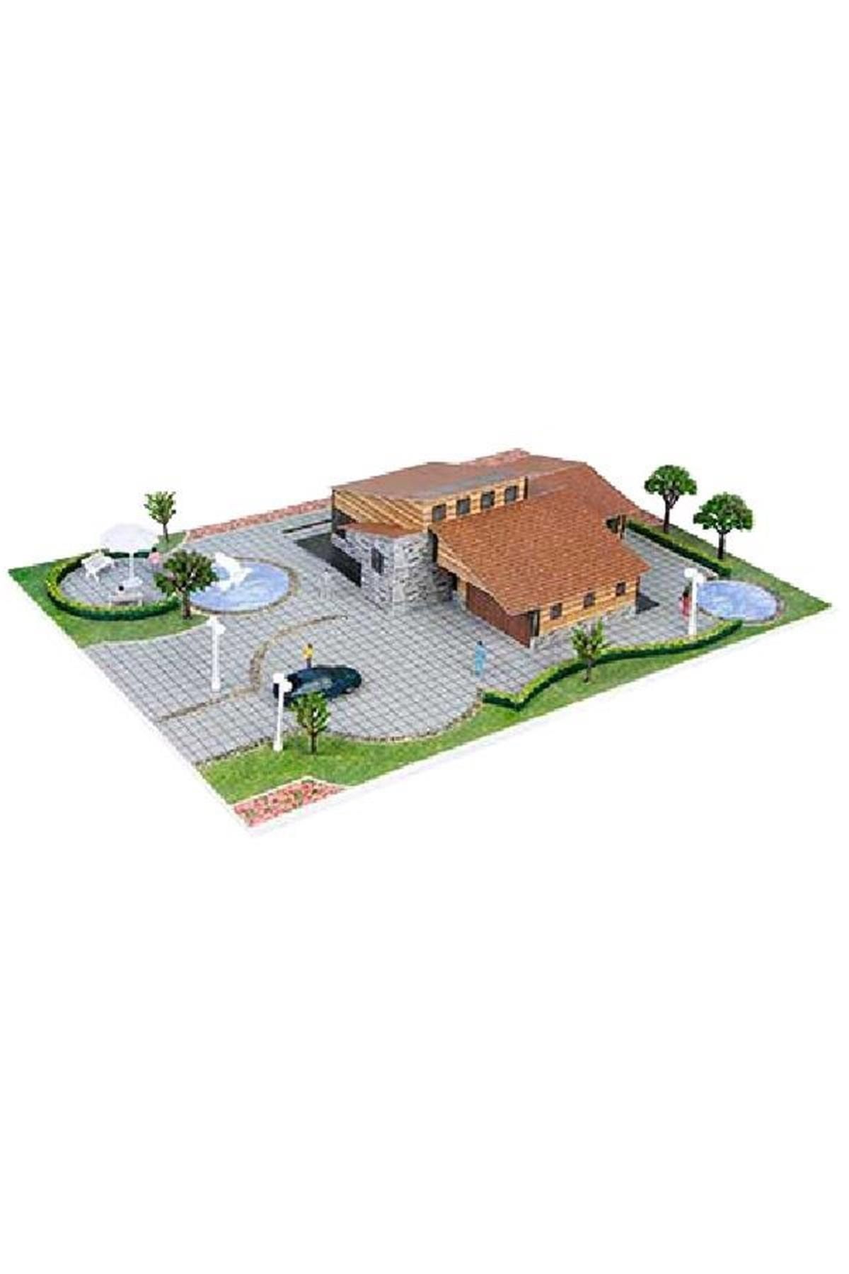 ASMEYAL Marka: 3 Boyutlu Ahşap Görünüm Villa Maket Seti 1/100 Kategori: Ebru Seti
