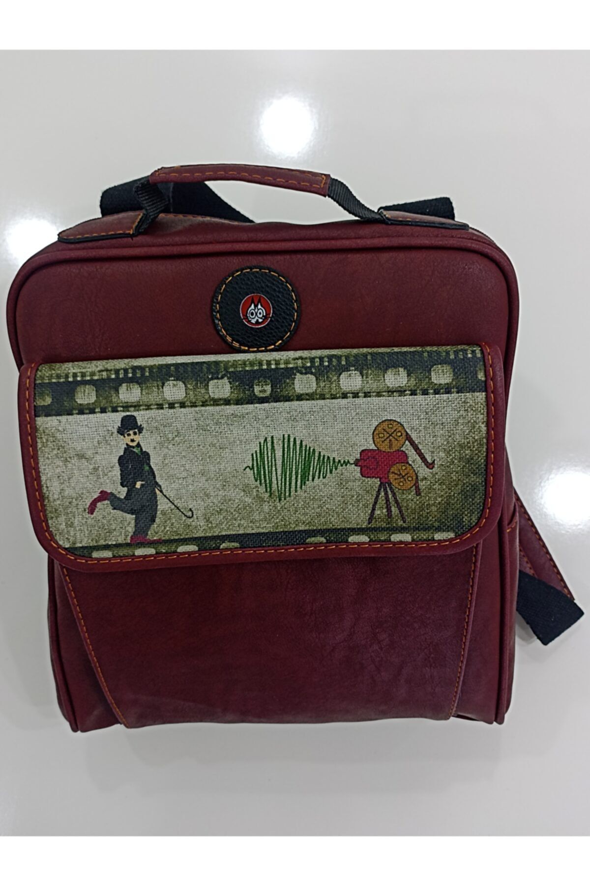 Şaşıkedi Çanta--unisex--baskılı El, Sırt Çantası